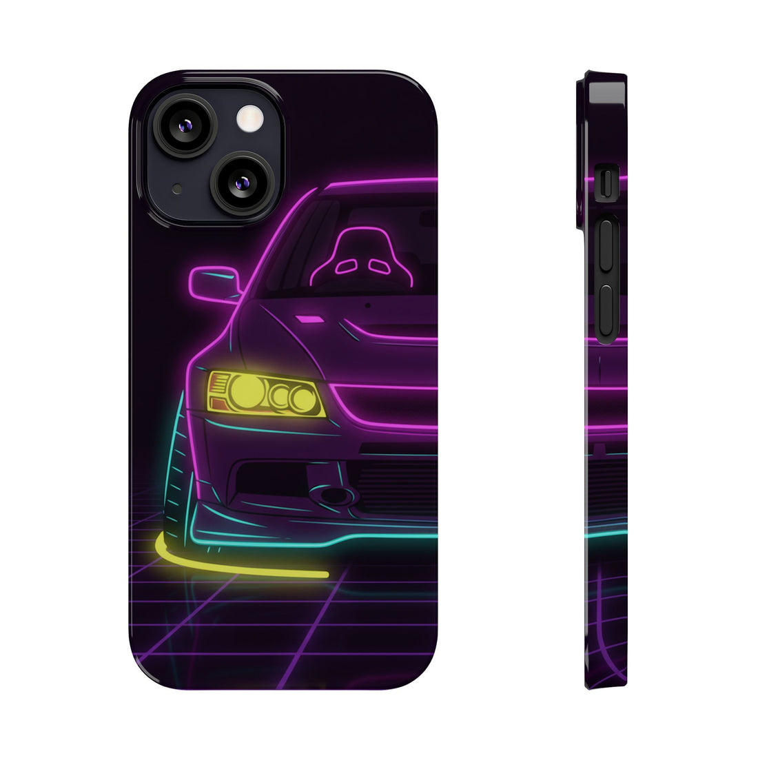 Mitsubishi Evo IX (2005-07) Neon Synthwave Phone Case