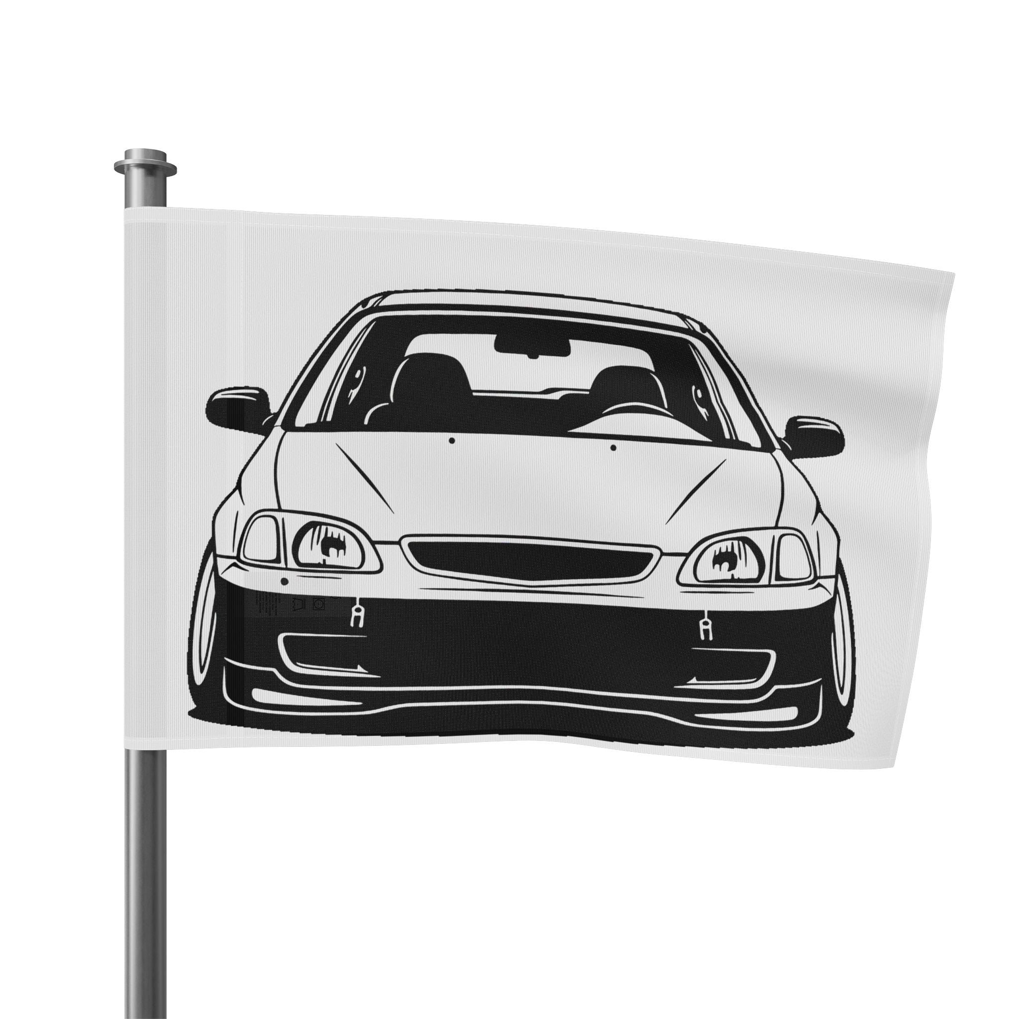 Honda Civic EK Hatch Garage Flag