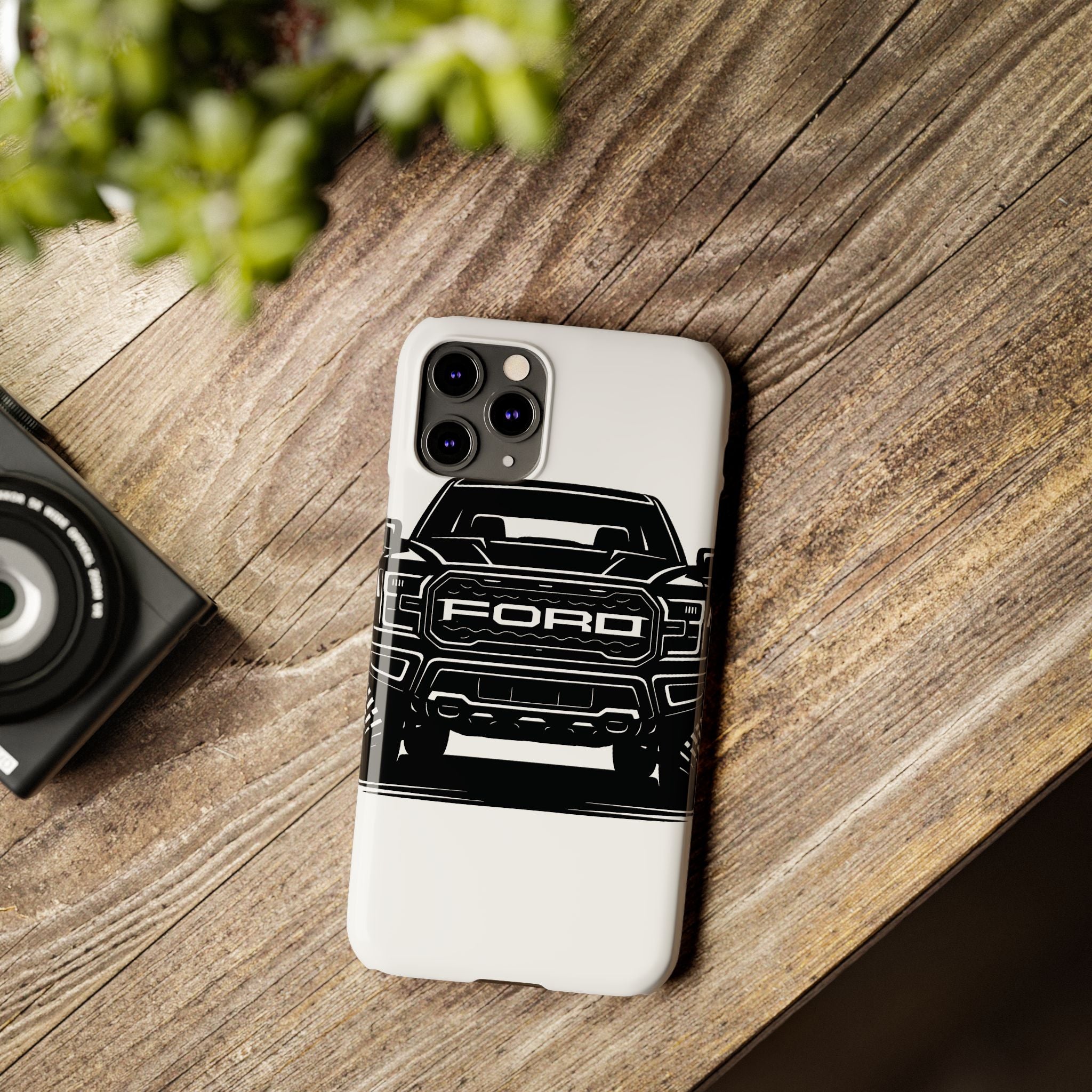 Ford Raptor (Gen 3) Slim Phone Case Greyscale