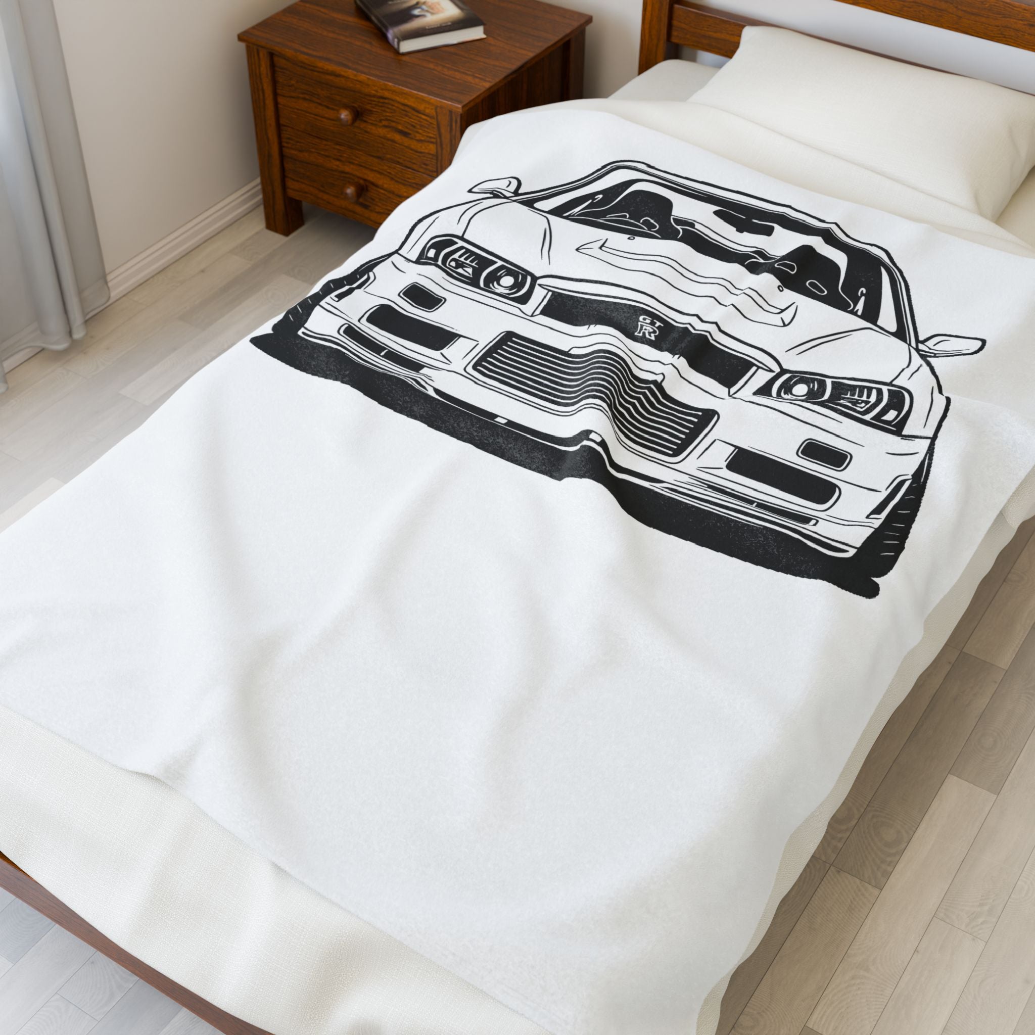 Nissan GT-R Velveteen Plush Blanket