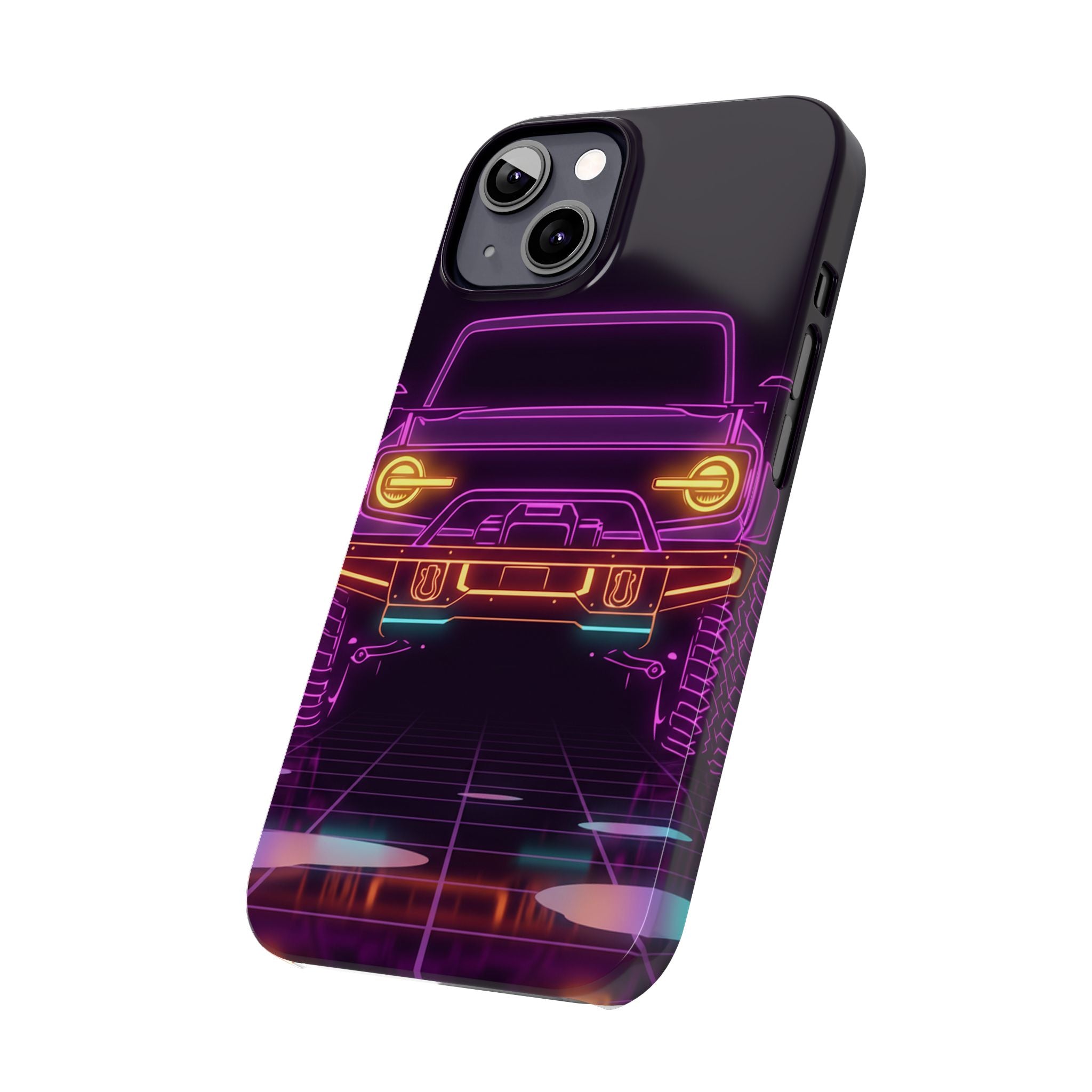 Ford Bronco (2021+) Neon Synthwave Phone Case