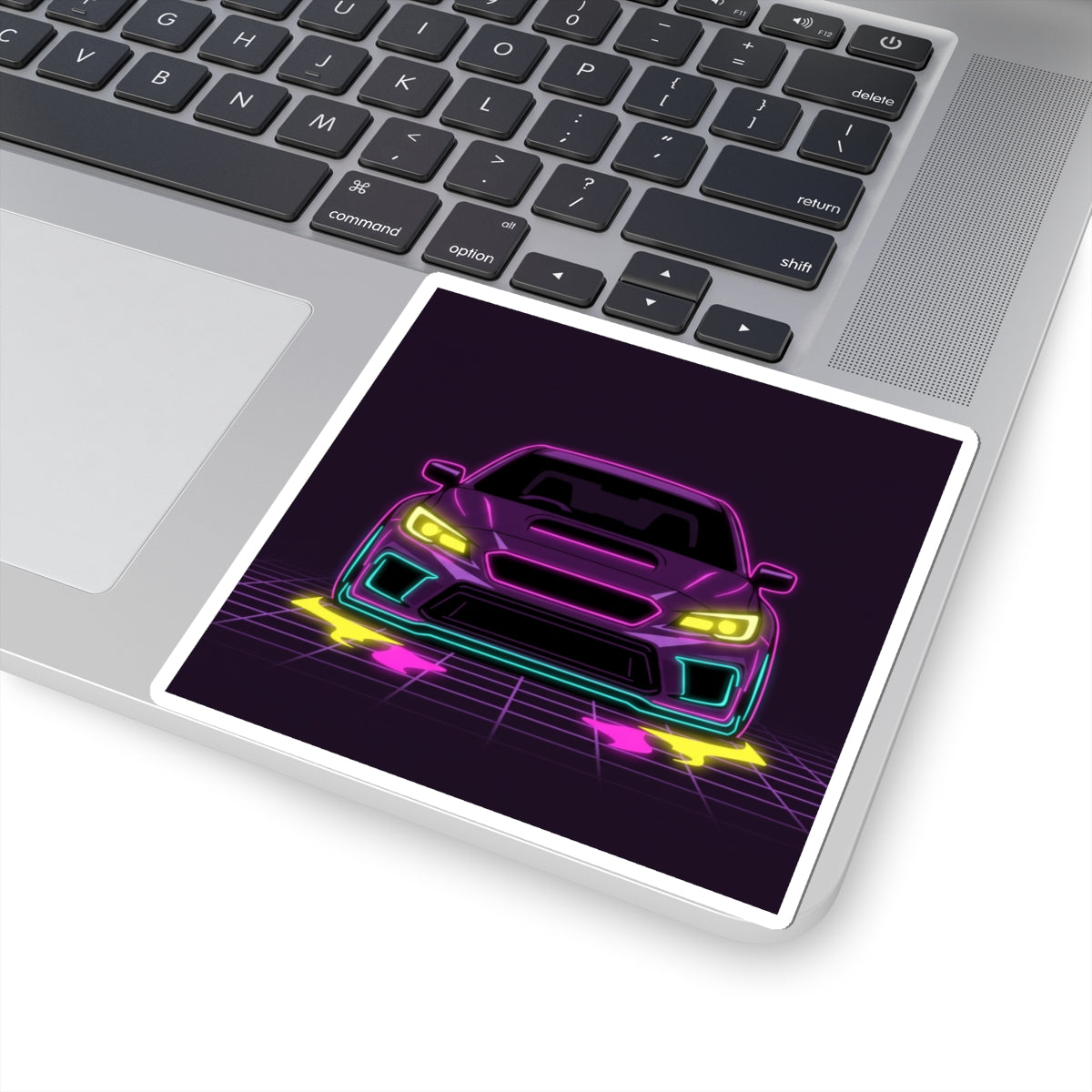 Subaru WRX STI Neon Synthwave Sticker