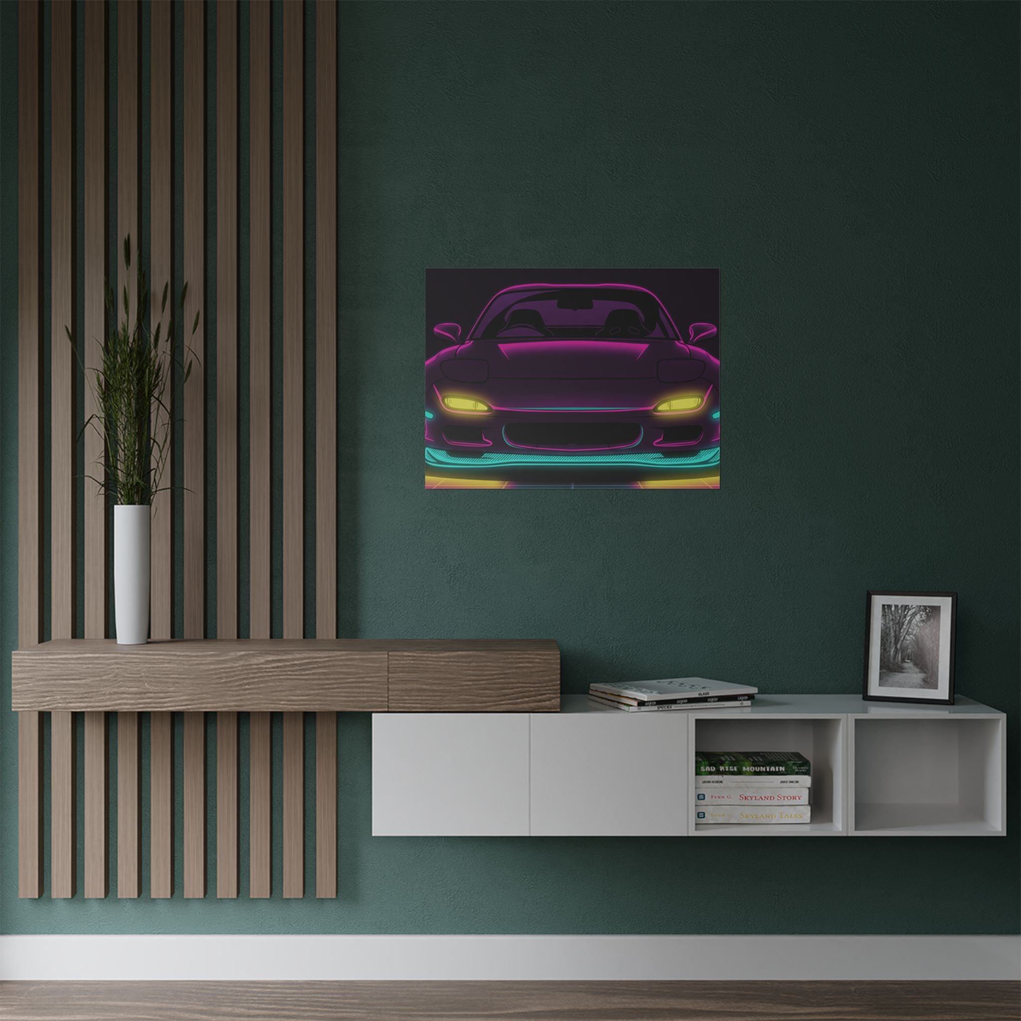 Mazda RX-7 FD Neon Synthwave Poster