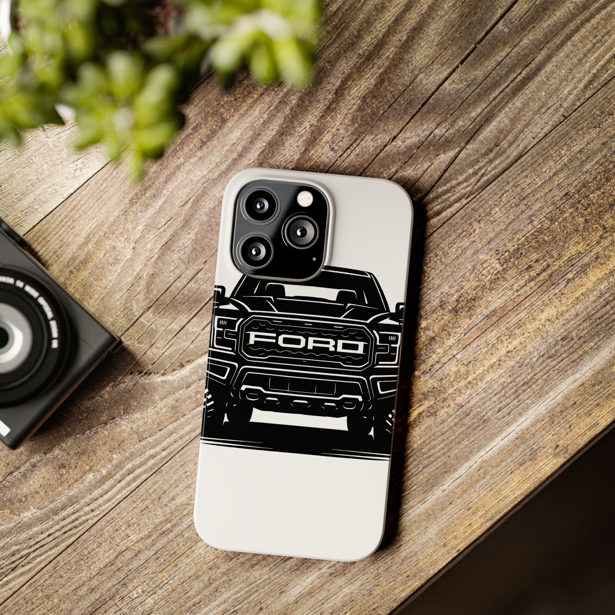 Ford Raptor (Gen 3) Slim Phone Case Greyscale