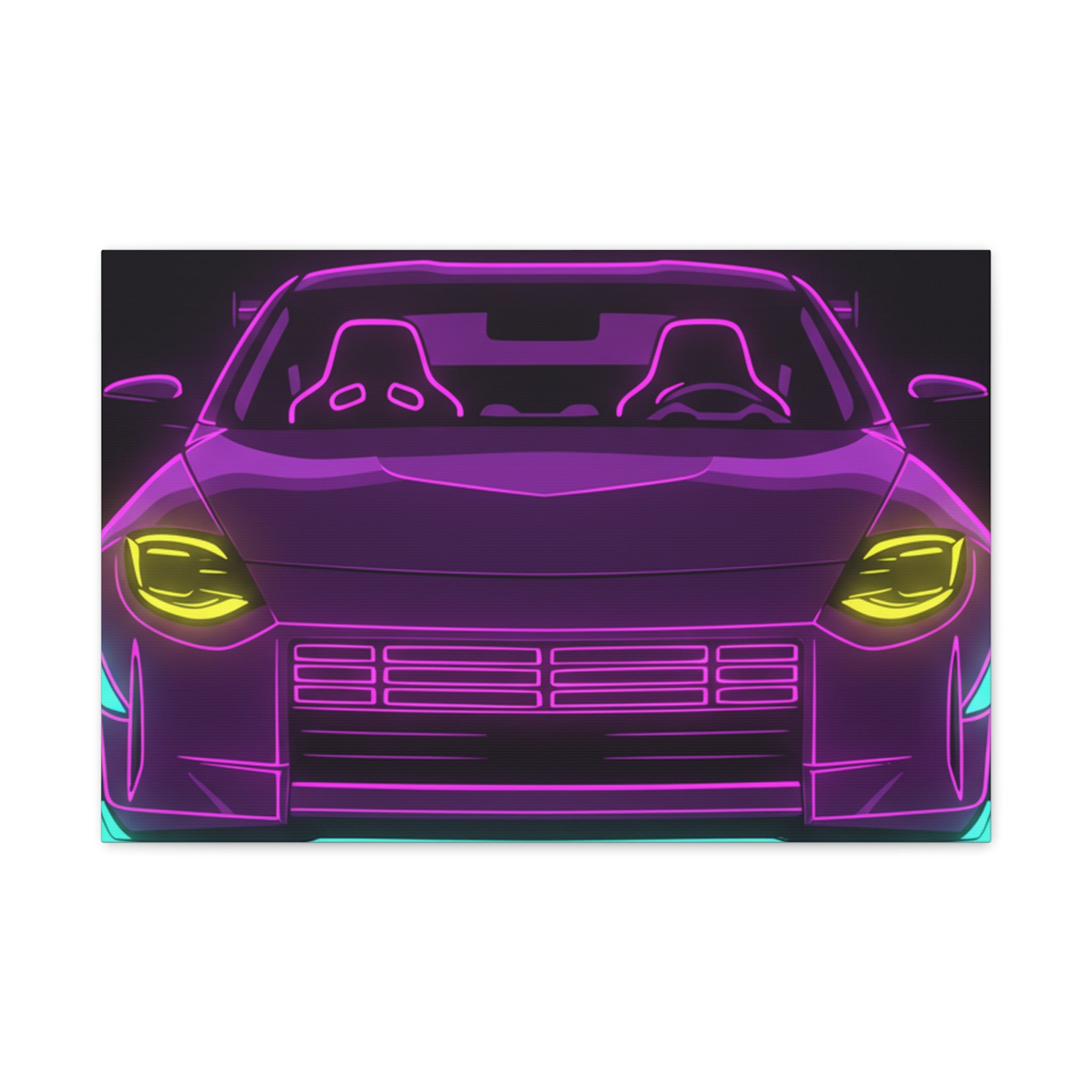 Nissan Z RZ34 (2023+) Neon Synthwave Canvas Wall Art