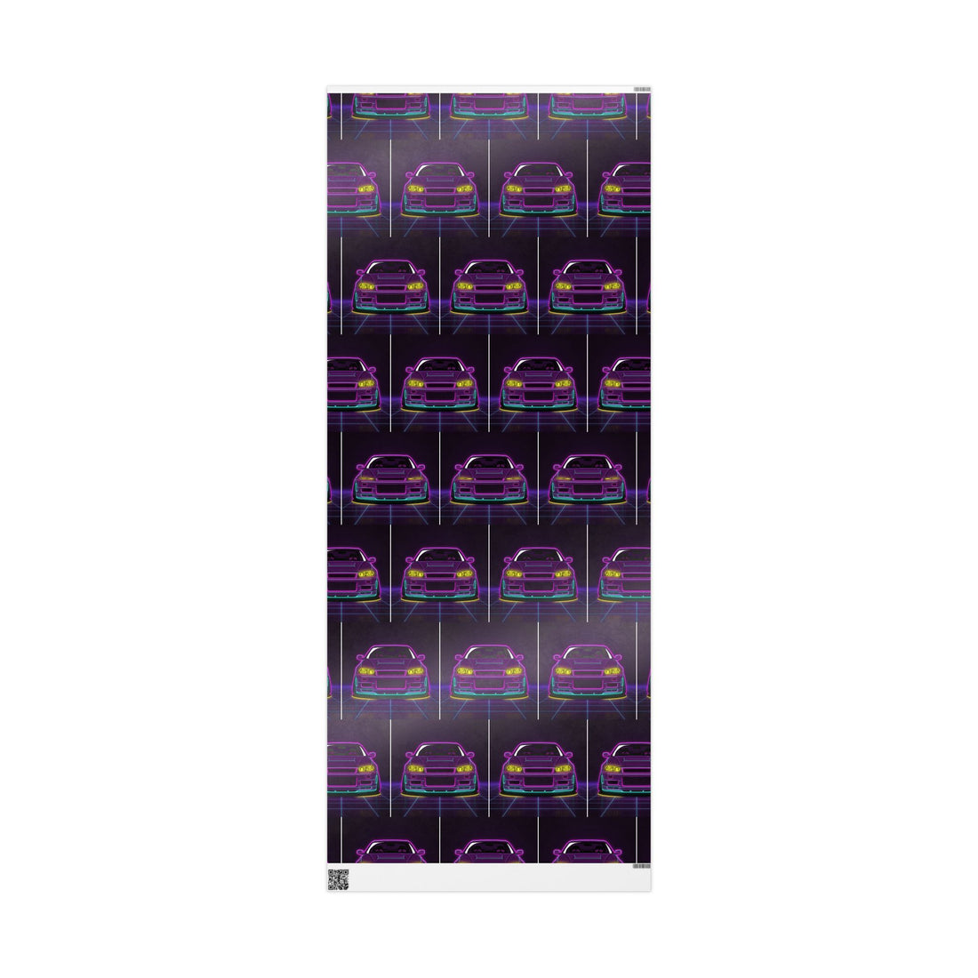 Nissan GT-R Neon Synthwave Gift Wrapping Paper