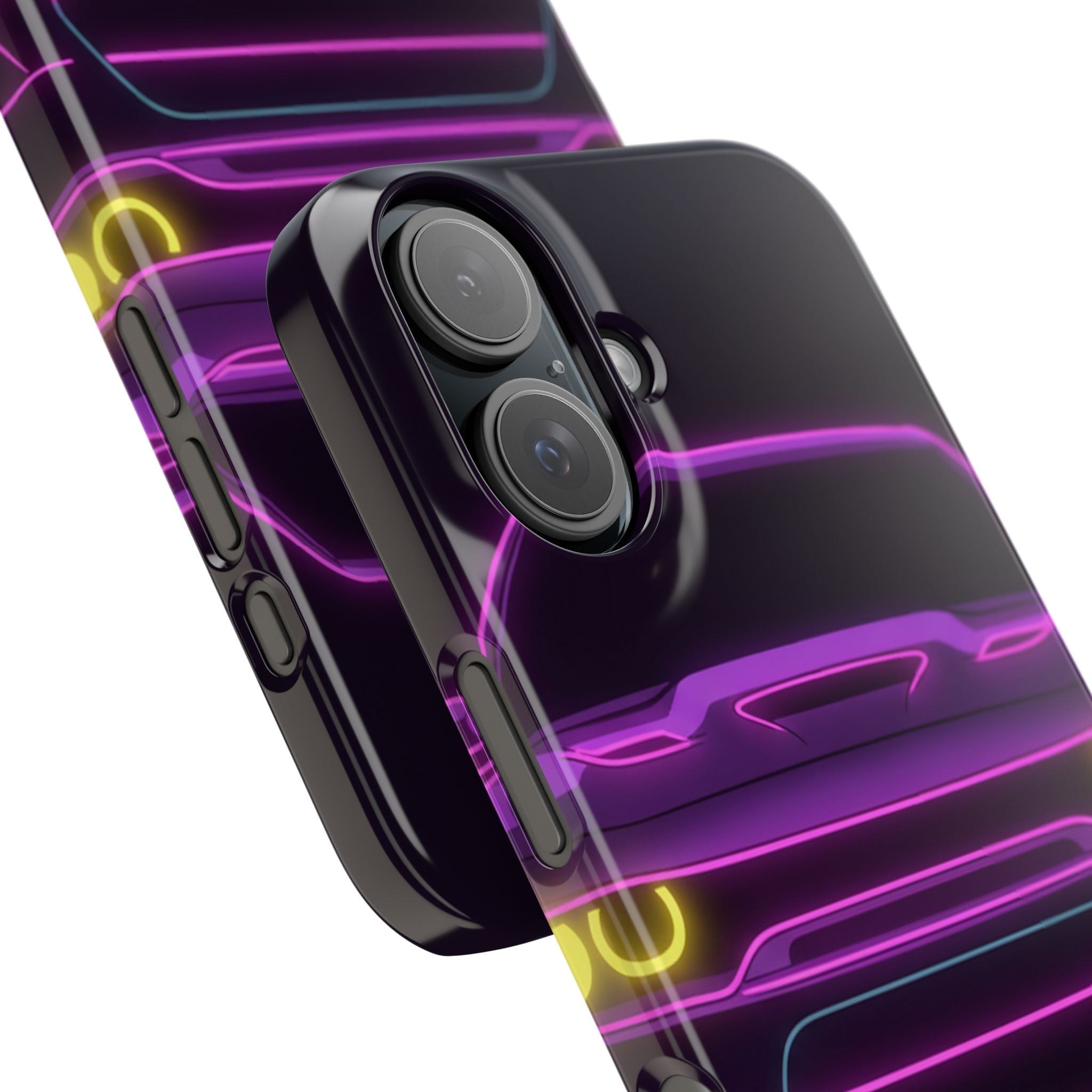 Dodge Challenger SRT Hellcat Neon Synthwave Phone Case