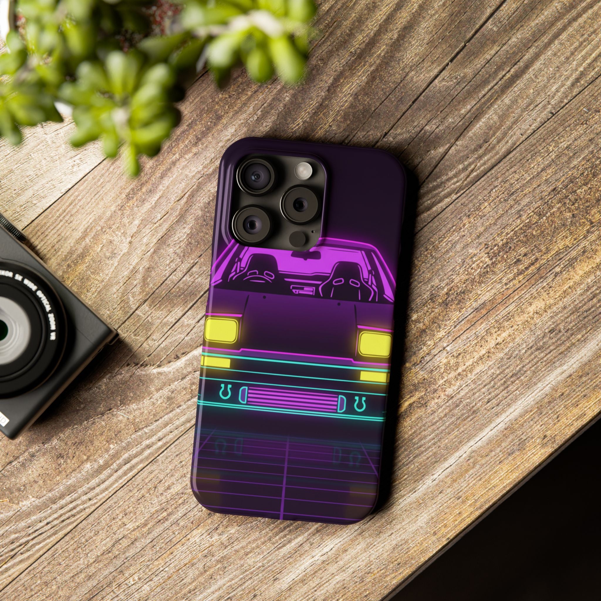 Toyota AE86 (1983-87) Neon Synthwave Phone Case