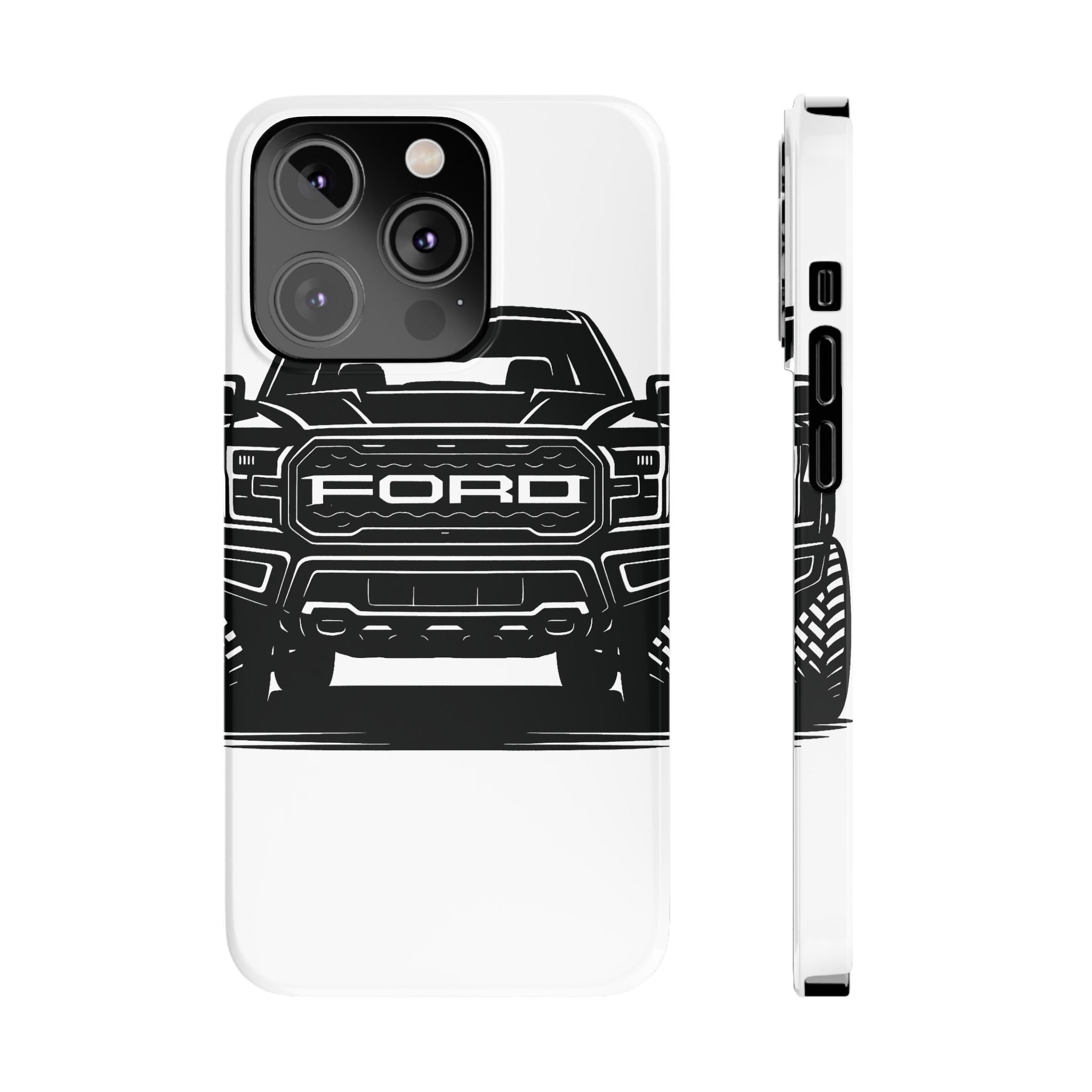 Ford Raptor (Gen 3) Slim Phone Case Greyscale