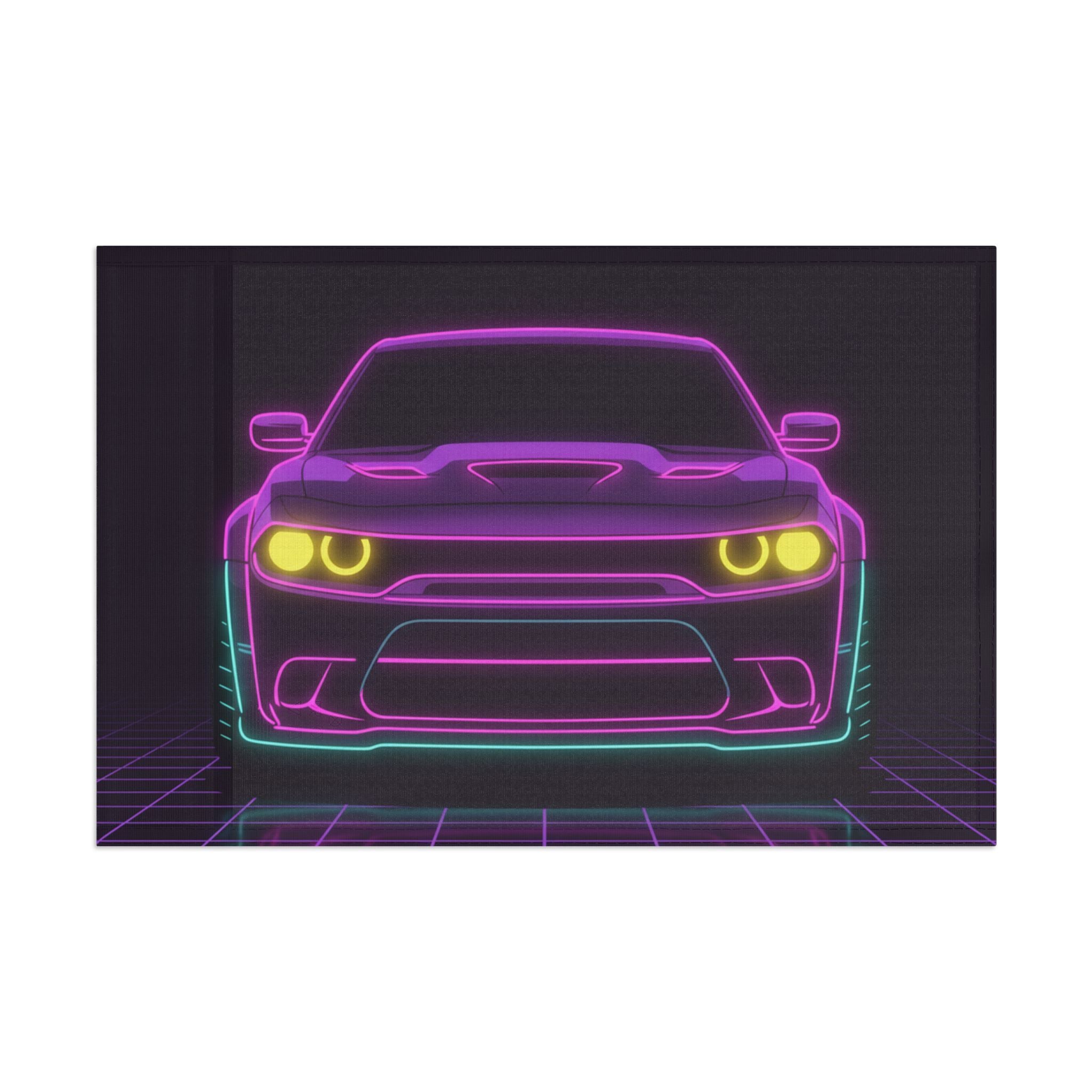 Dodge Challenger SRT Hellcat Garage Flag