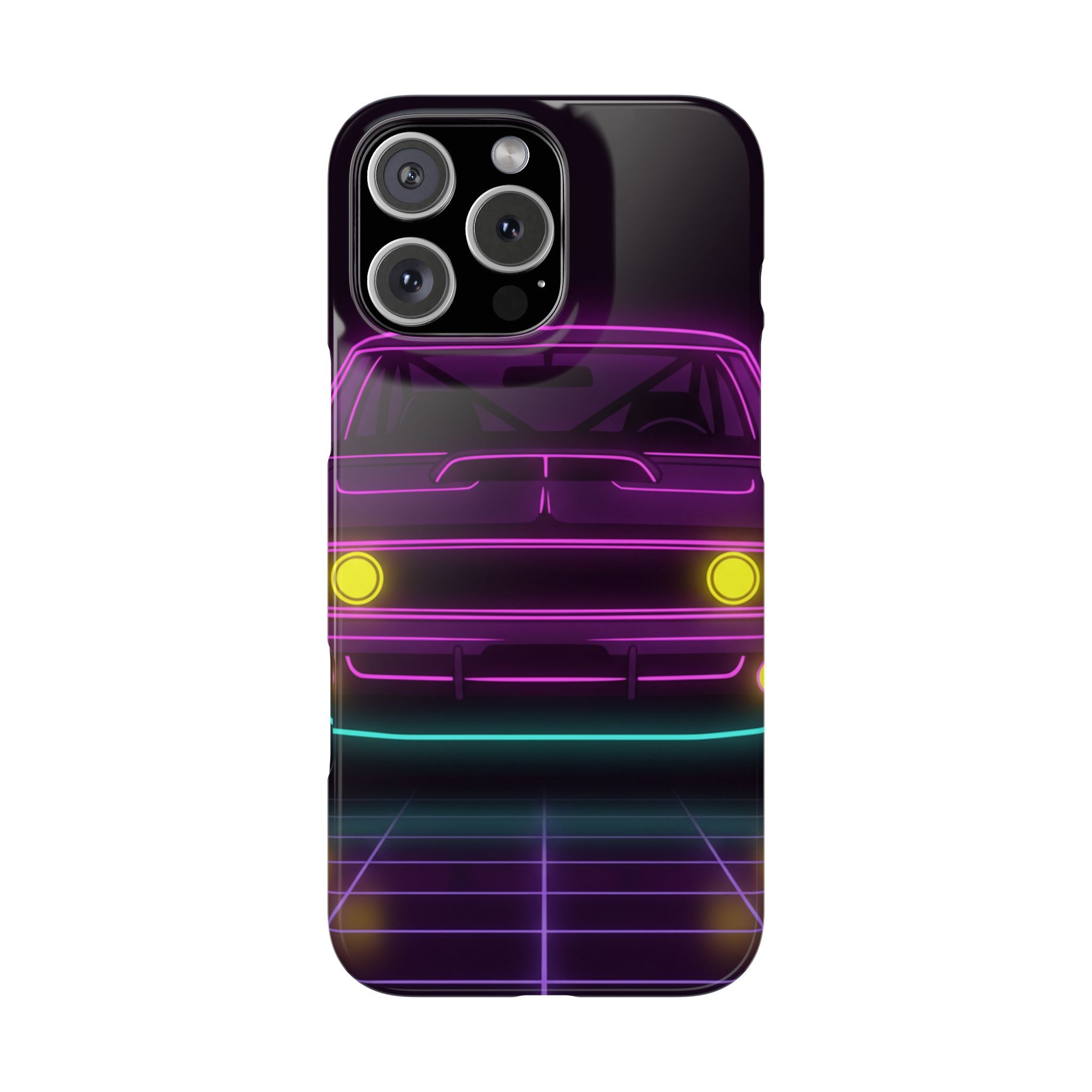 Dodge Charger R/T (1968-70) Neon Synthwave Phone Case