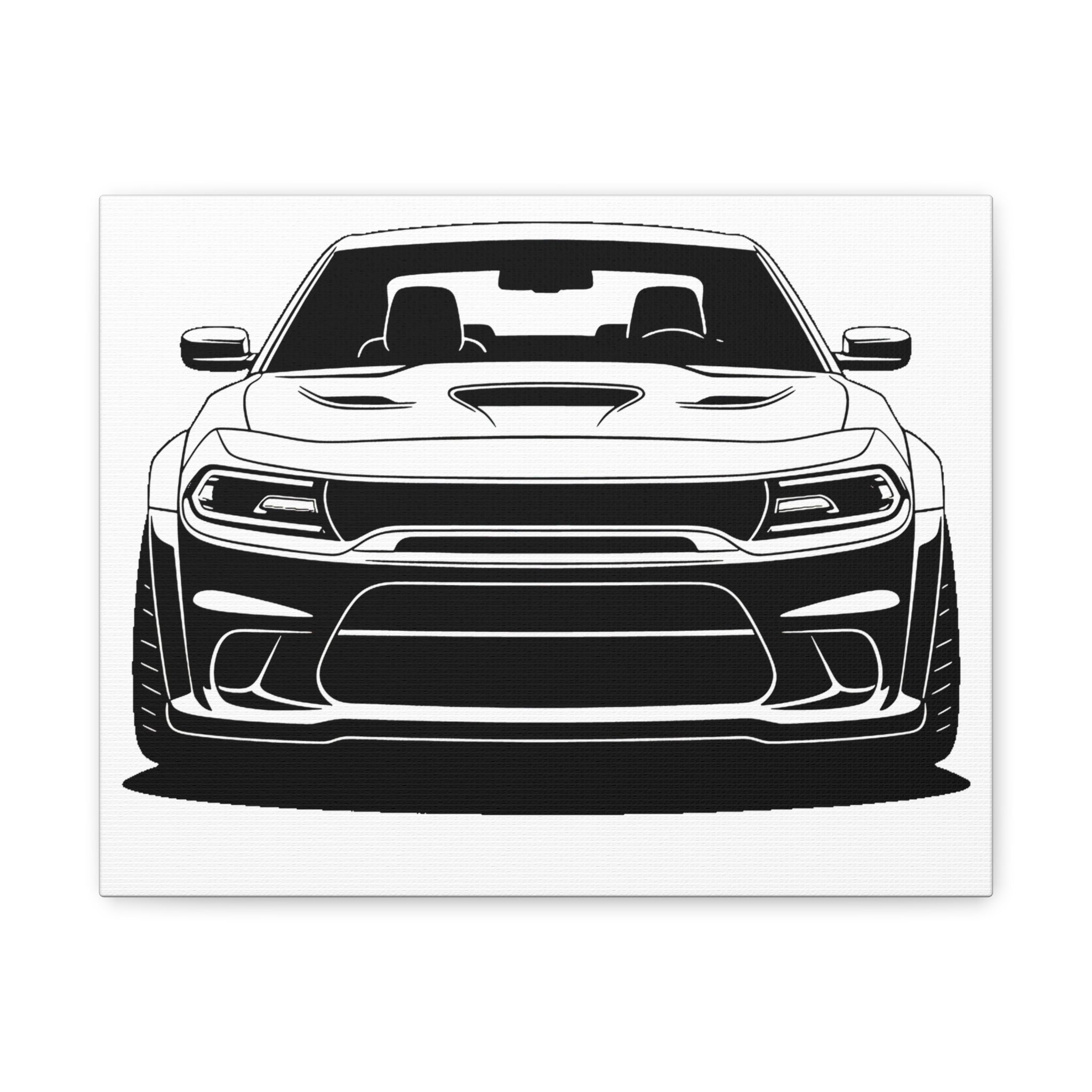 Dodge Challenger SRT Hellcat Canvas Wall Art
