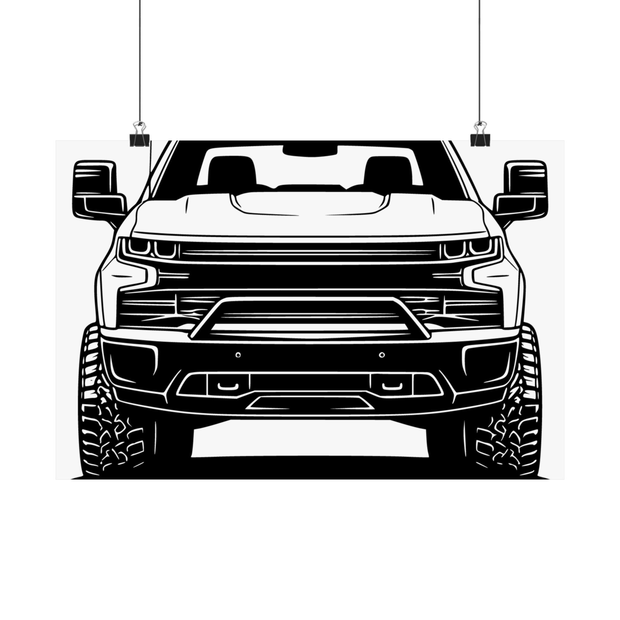 Chevy Silverado Trail Boss (2019+) Poster