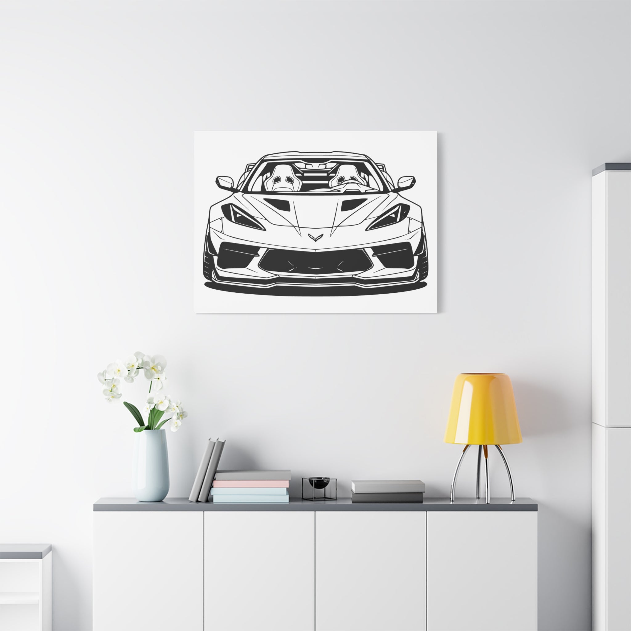 Corvette C8 (2020+) Canvas Wall Art
