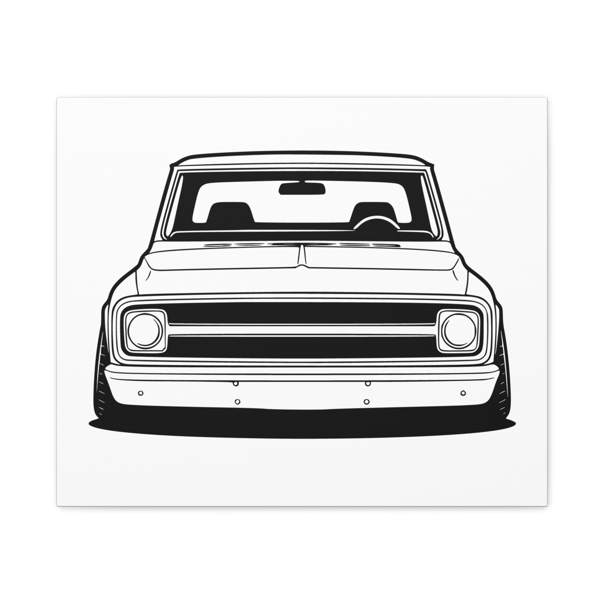 Chevy C10 Pickup (1967-72) Pro-Touring Canvas Wall Art