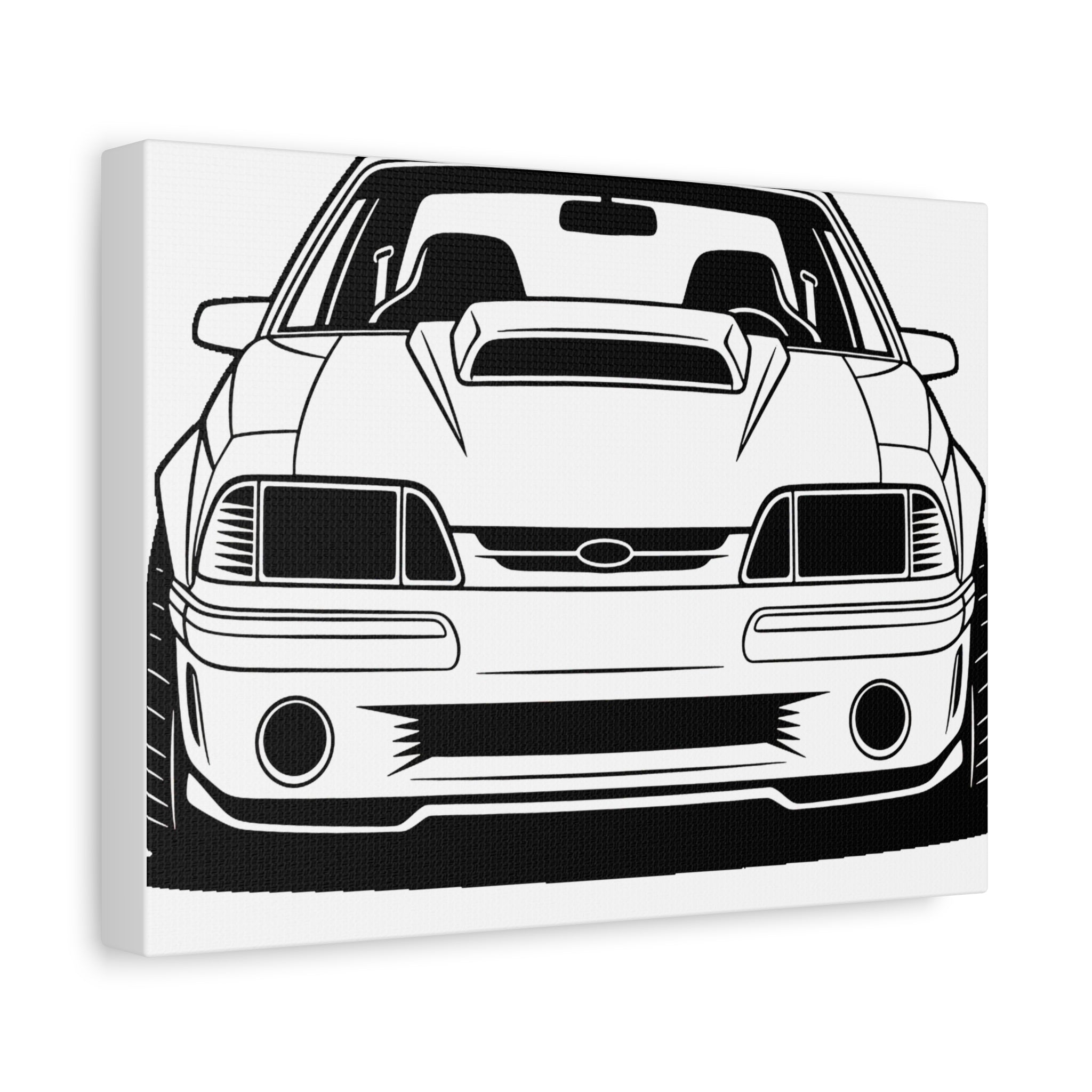 Ford Mustang Fox Body GT Canvas Wall Art