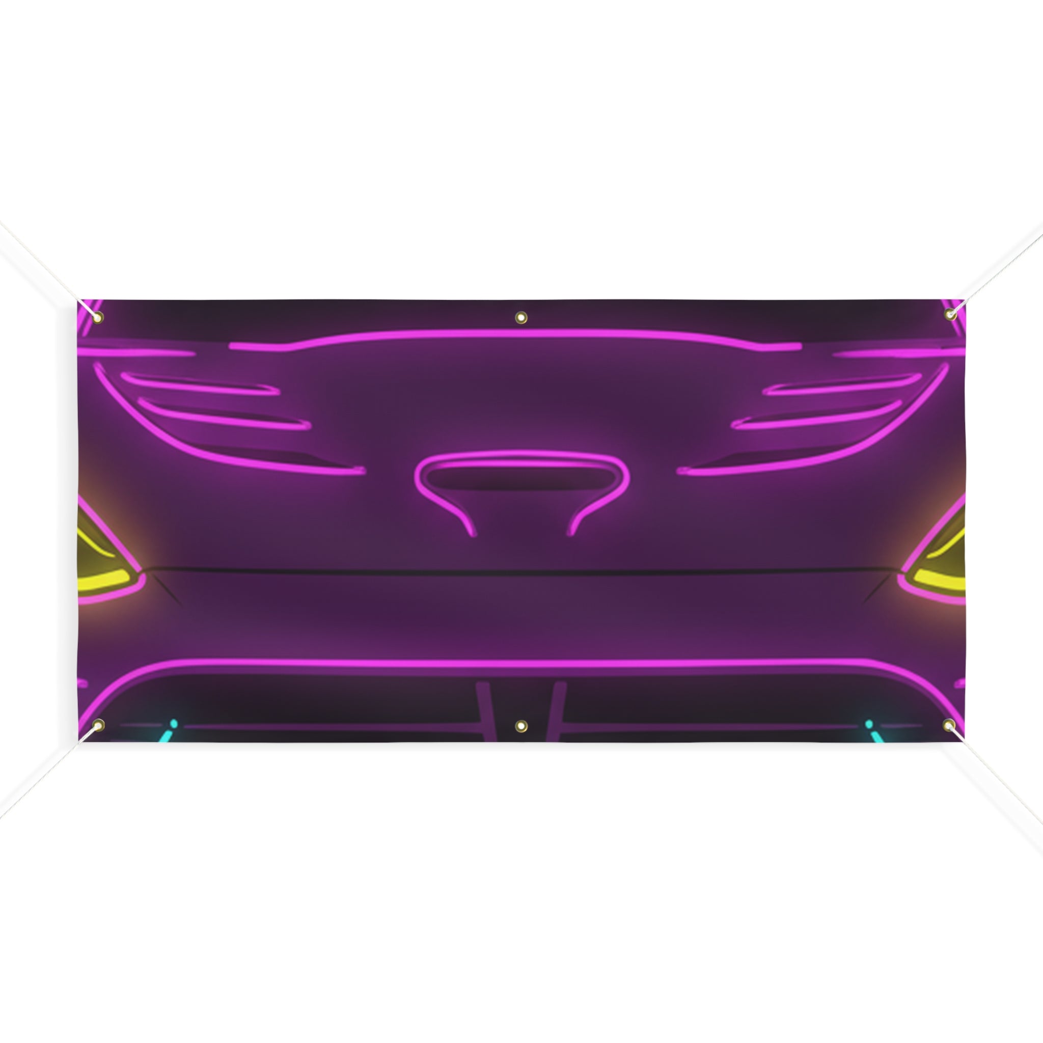 Dodge Viper (1992-17) Neon Synthwave Banner