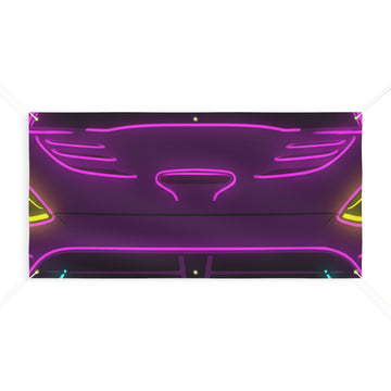Dodge Viper (1992-17) Neon Synthwave Banner