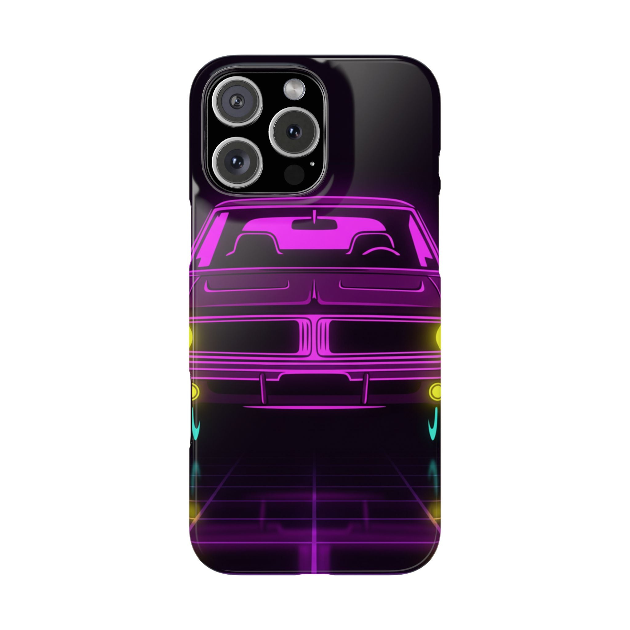 Dodge Charger R/T (1968-70) Resto-Mod Neon Synthwave Phone Case