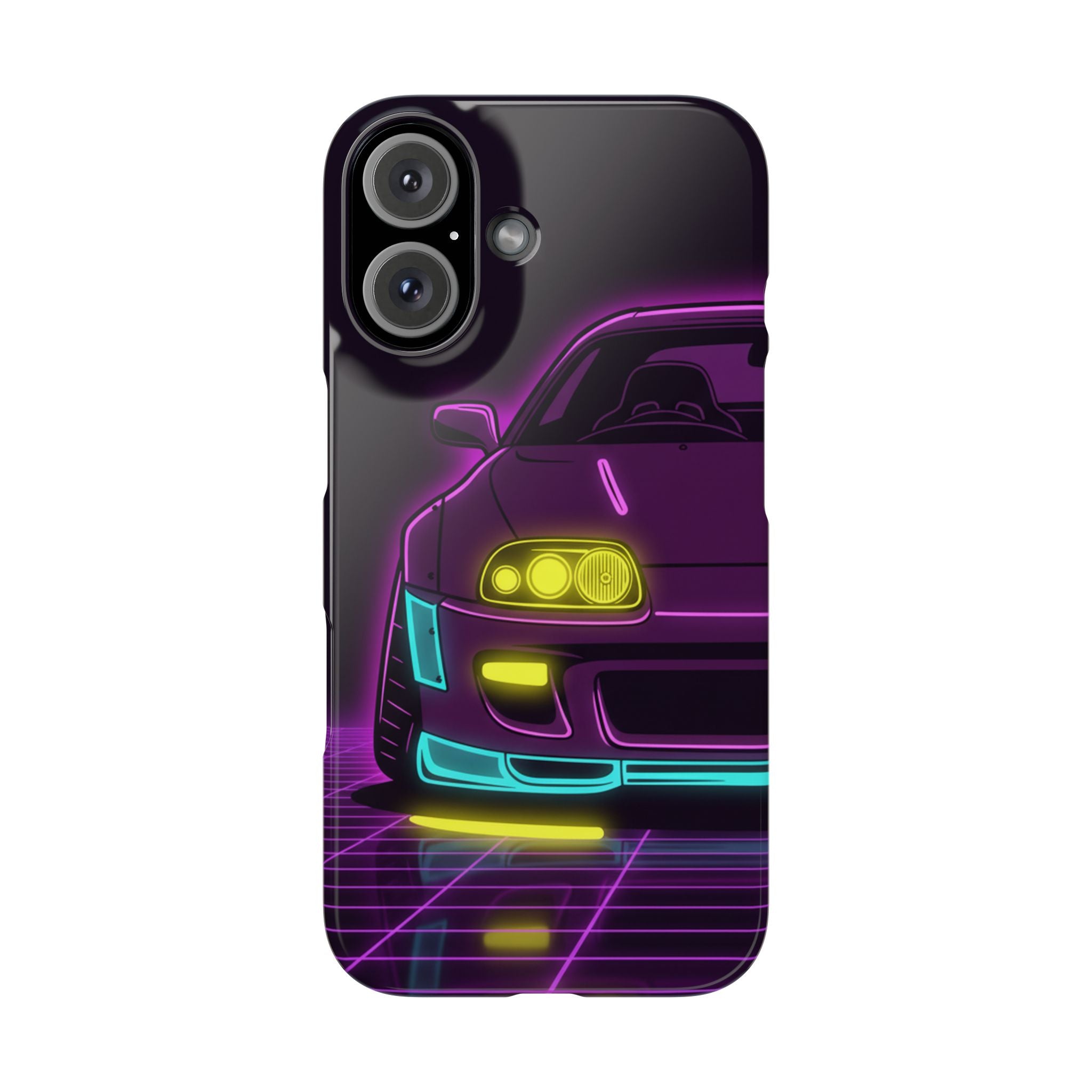 Toyota Supra MK4 Neon Synthwave Phone Case