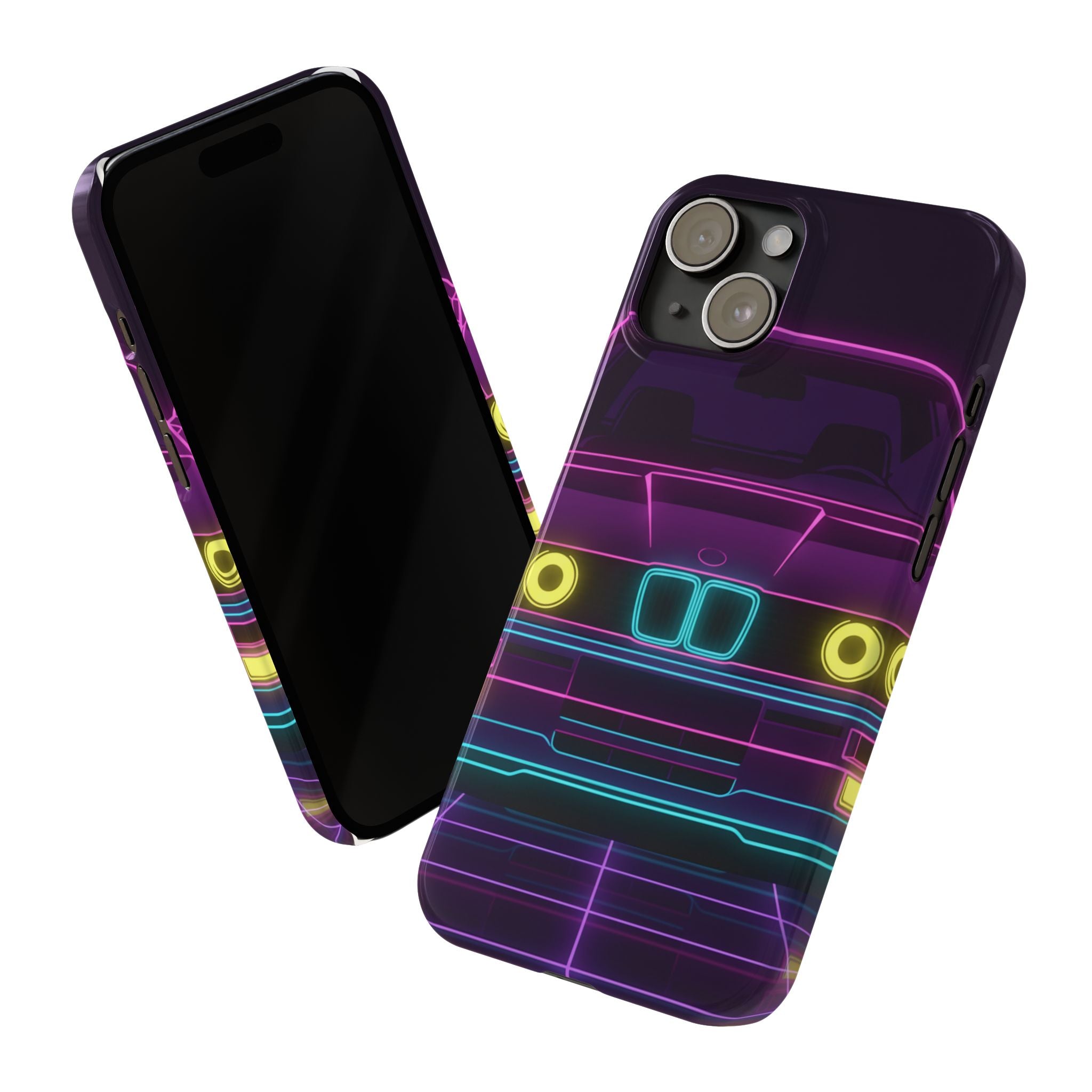 BMW E30 Neon Synthwave Phone Case