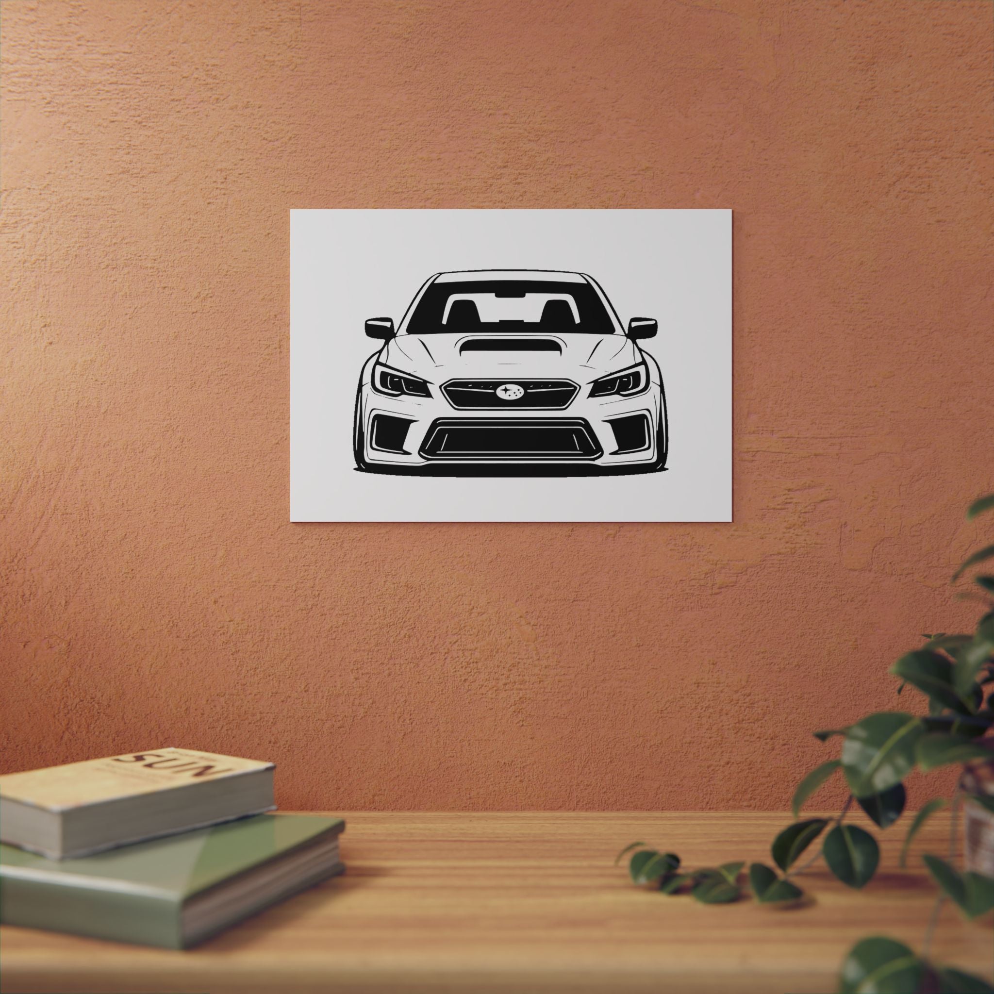 Subaru WRX STI Metal Wall Sign