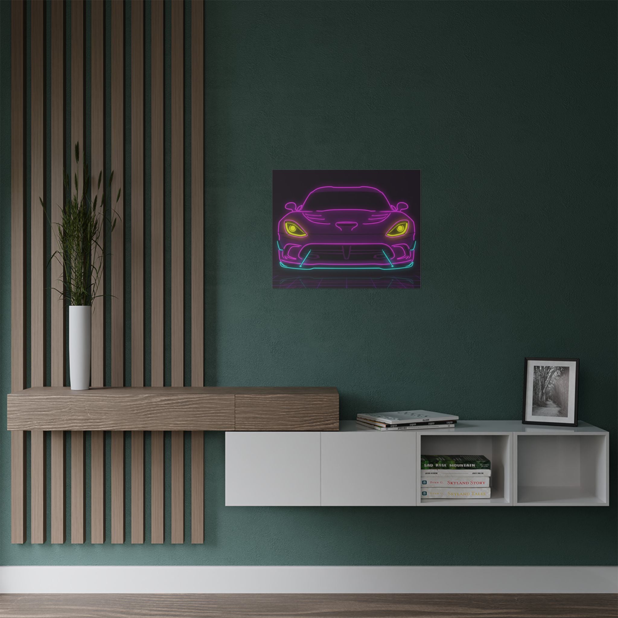 Dodge Viper (1992-17) Neon Synthwave Poster