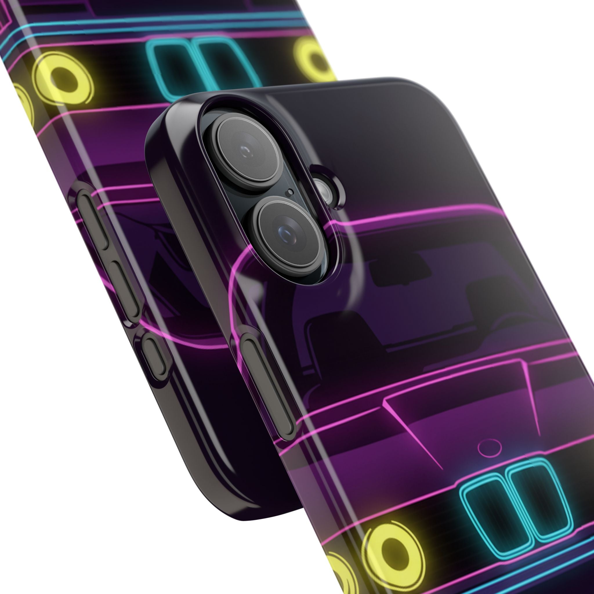 BMW E30 Neon Synthwave Phone Case