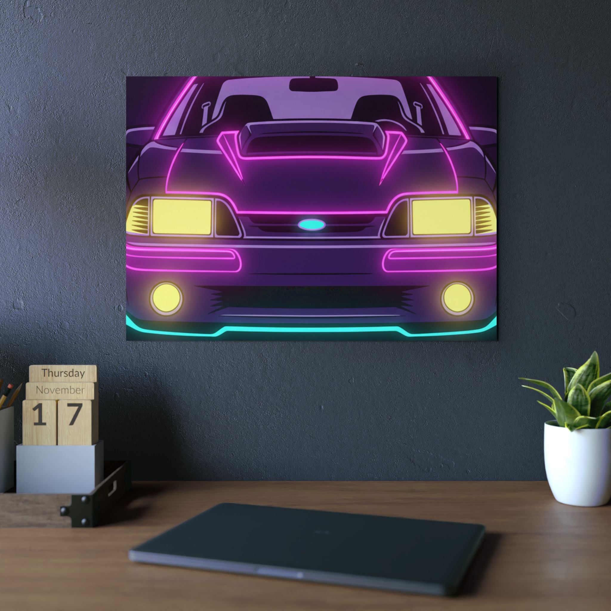Ford Mustang Fox Body GT Metal Wall Sign