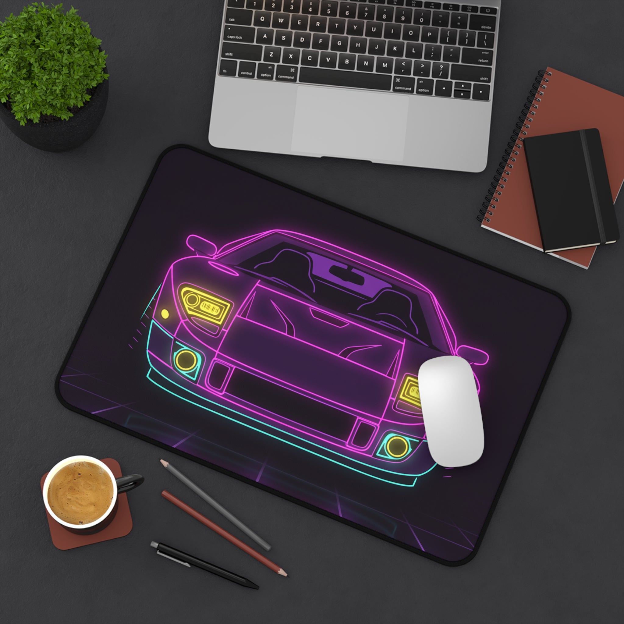 Ford GT40 (1964-69) Neon Synthwave Desk Mat