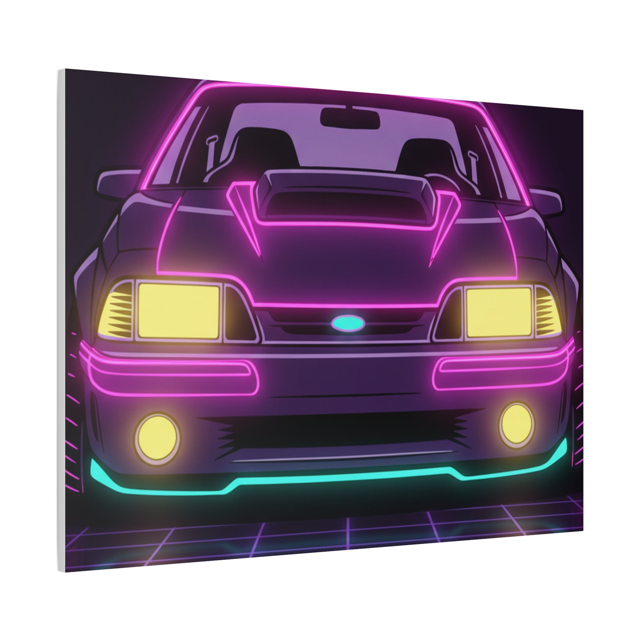 Ford Mustang Fox Body GT Canvas Wall Art