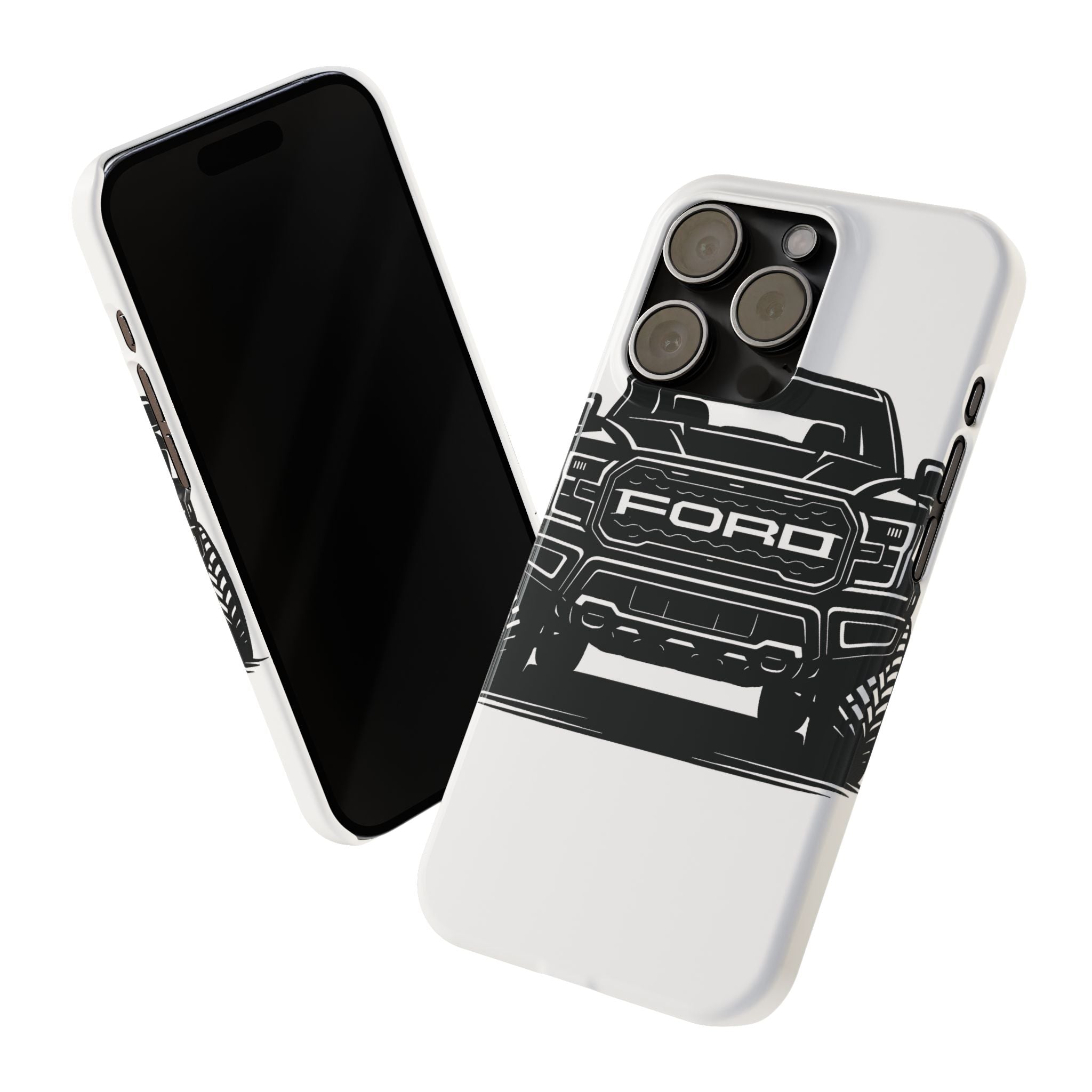 Ford Raptor (Gen 3) Slim Phone Case Greyscale