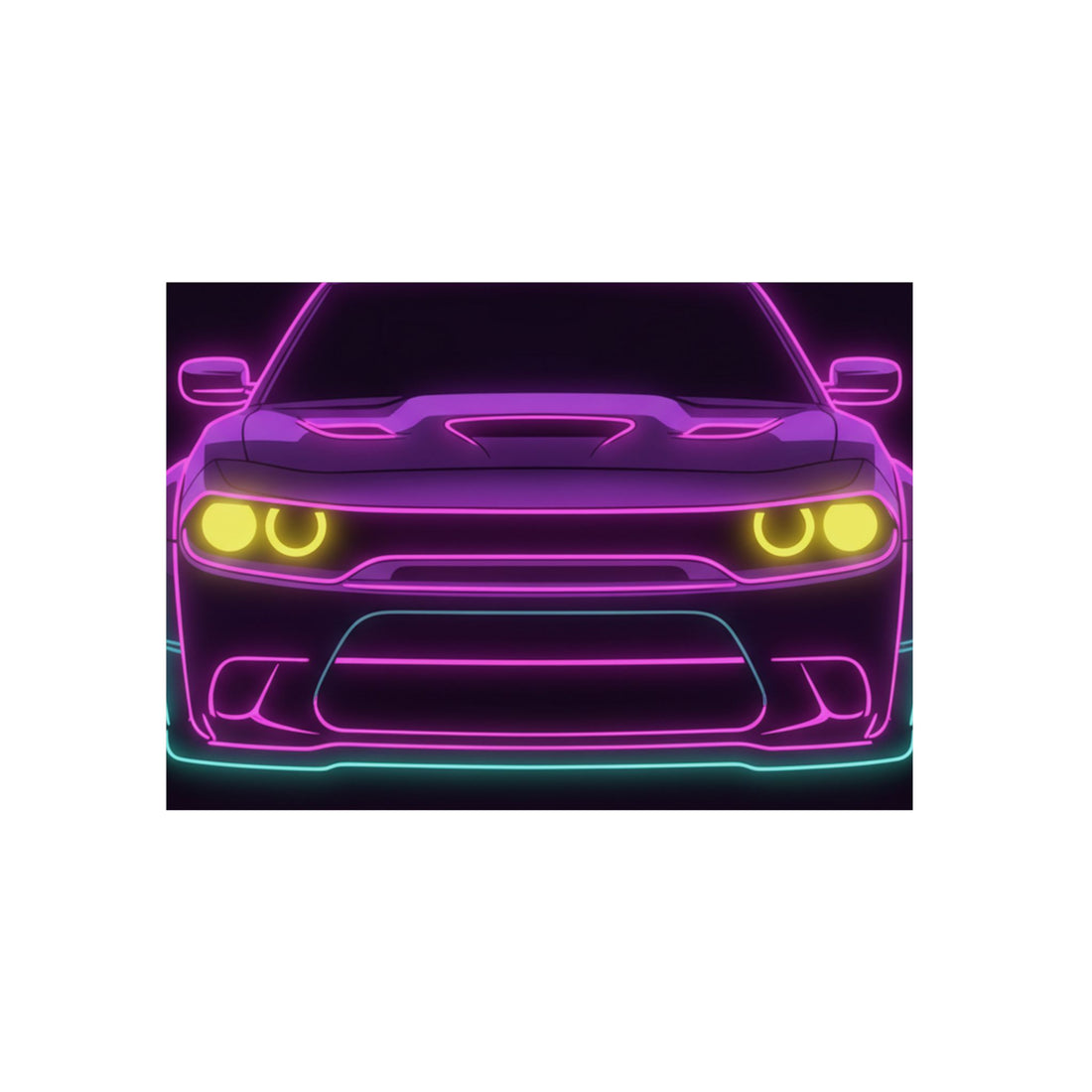 Dodge Challenger SRT Hellcat Metal Wall Sign