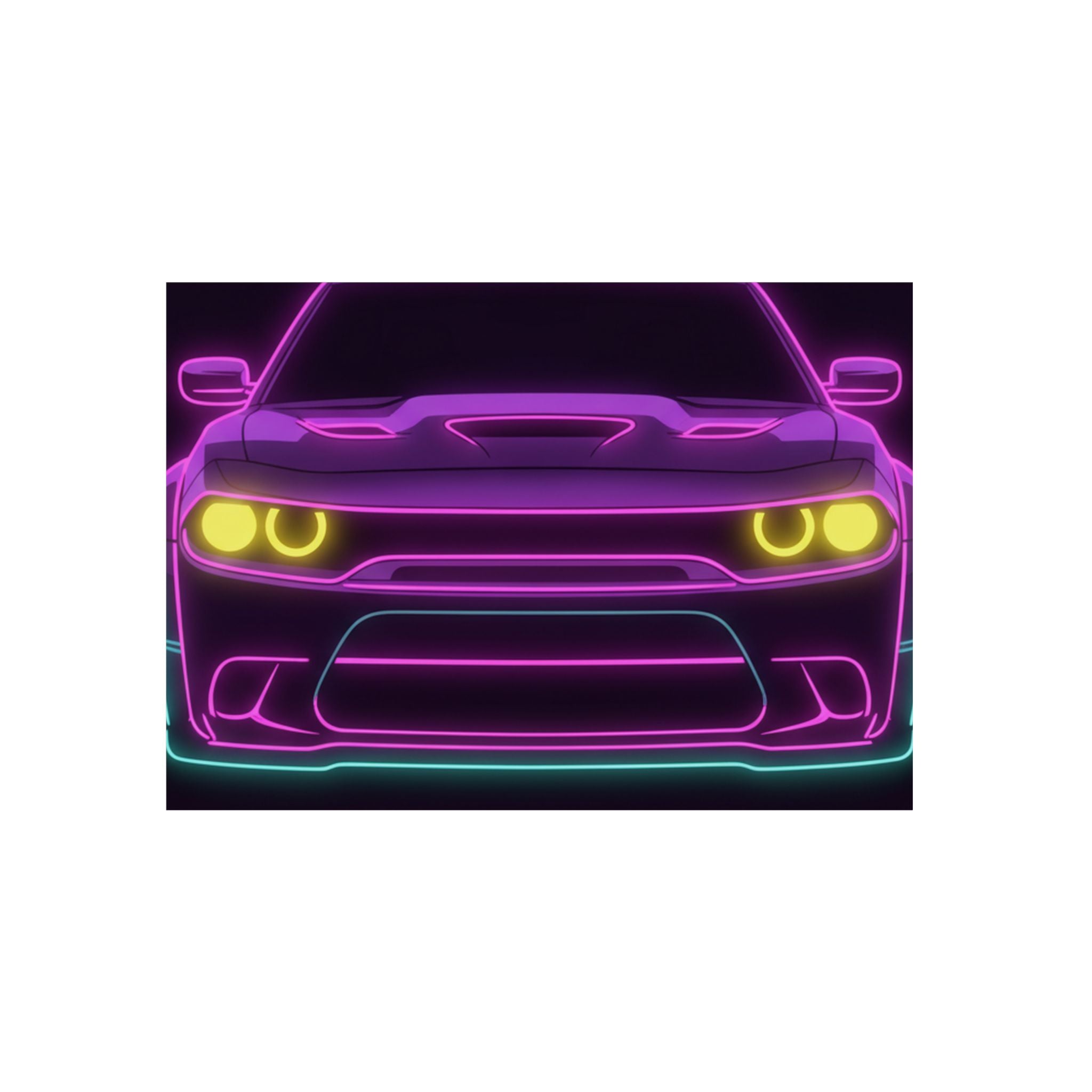 Dodge Challenger SRT Hellcat Metal Wall Sign