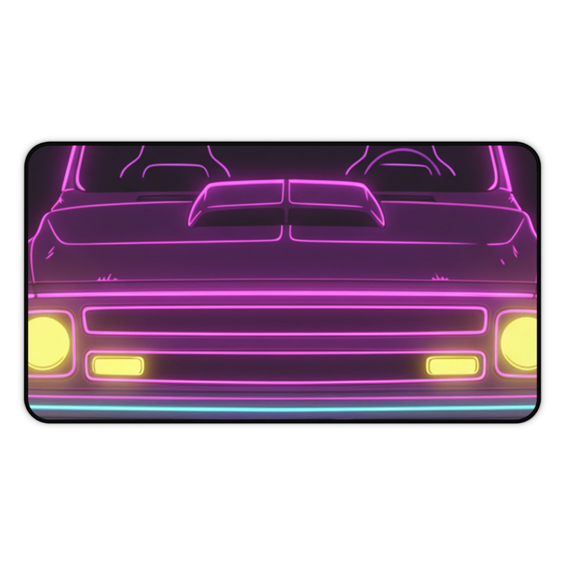 Chevy C10 Pickup (1967-72) Neon Synthwave Desk Mat