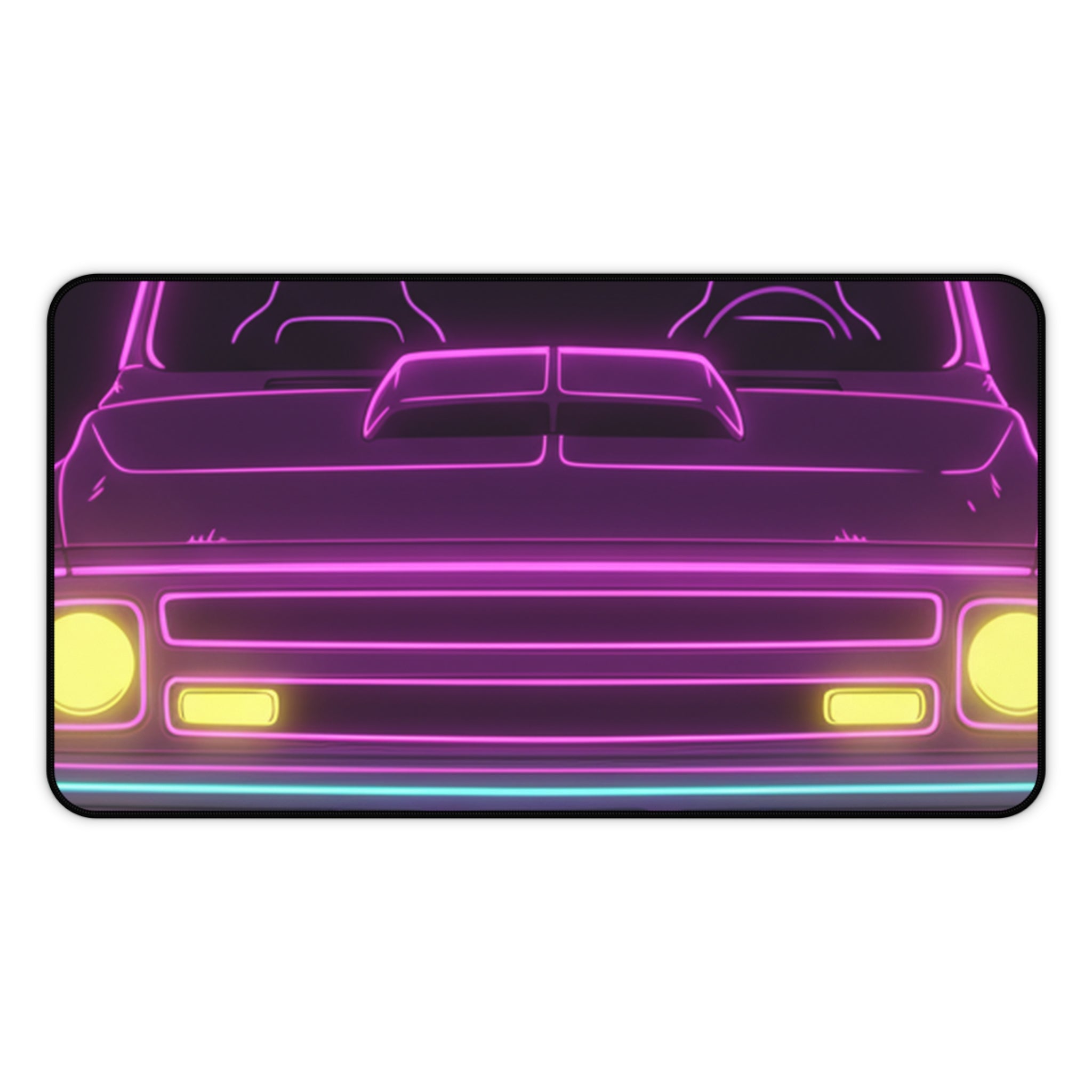 Chevy C10 Pickup (1967-72) Neon Synthwave Desk Mat