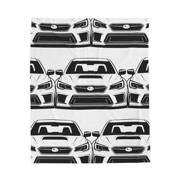 Subaru WRX STI Velveteen Plush Blanket