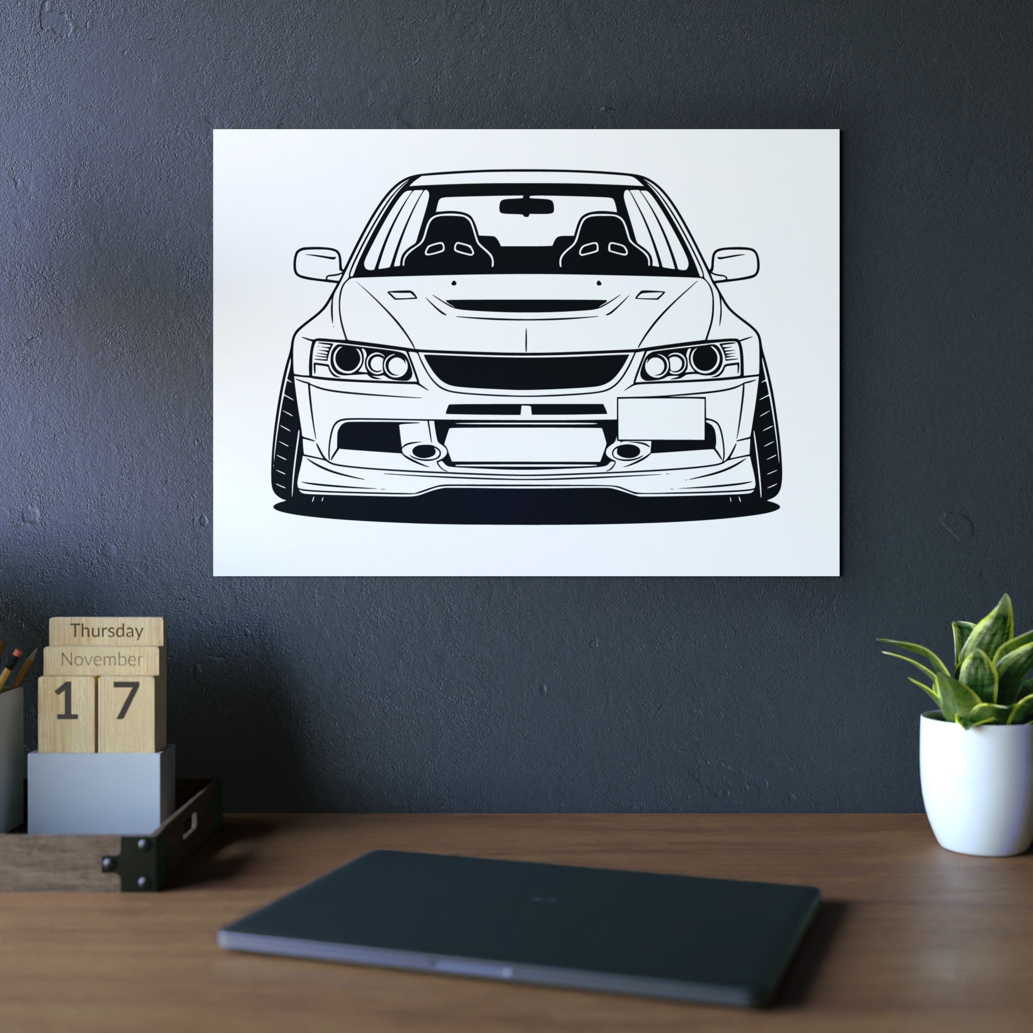 Mitsubishi Evo IX (2005-07) Metal Wall Sign