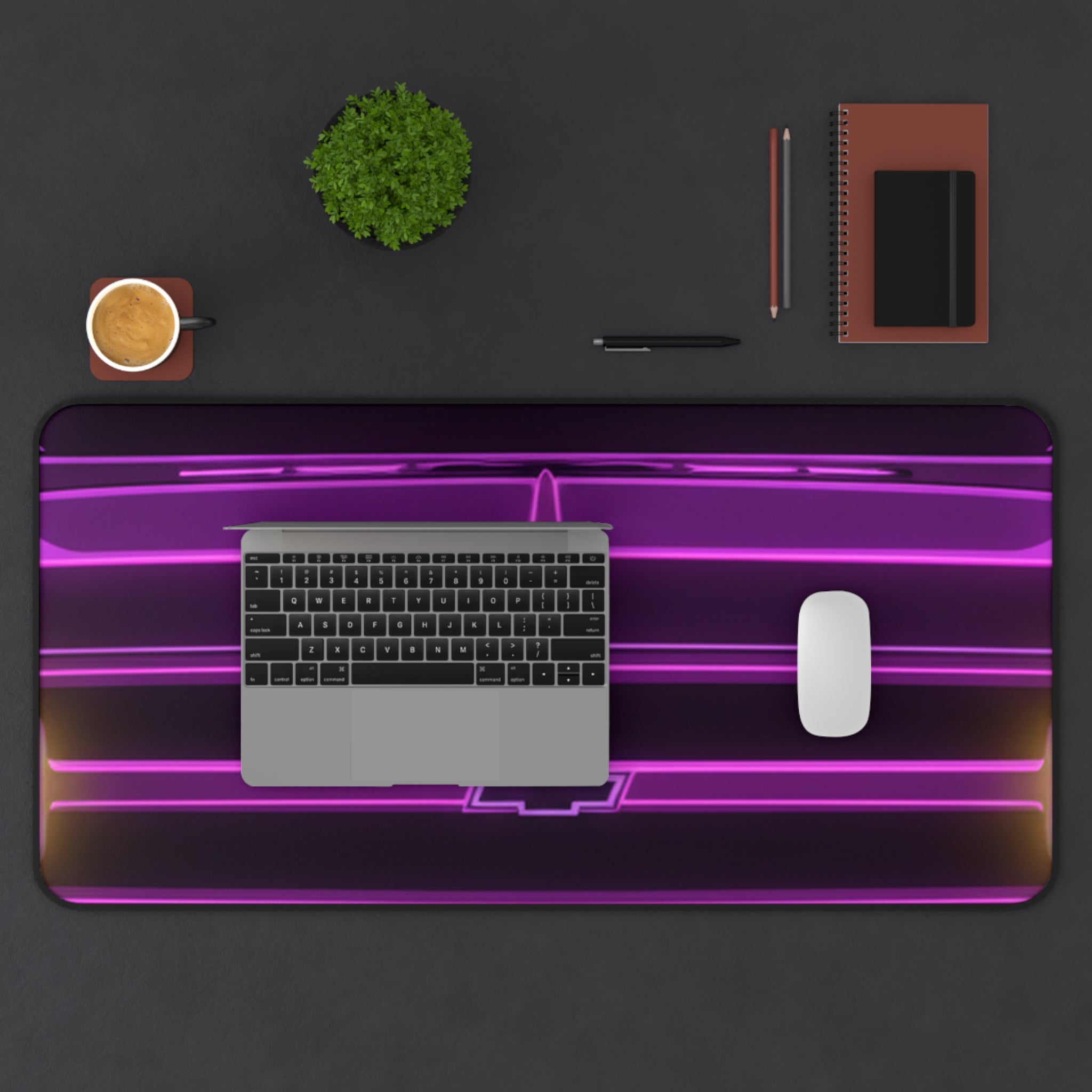 Chevy C10 Pickup (1967-72) Pro-Touring Neon Synthwave Desk Mat
