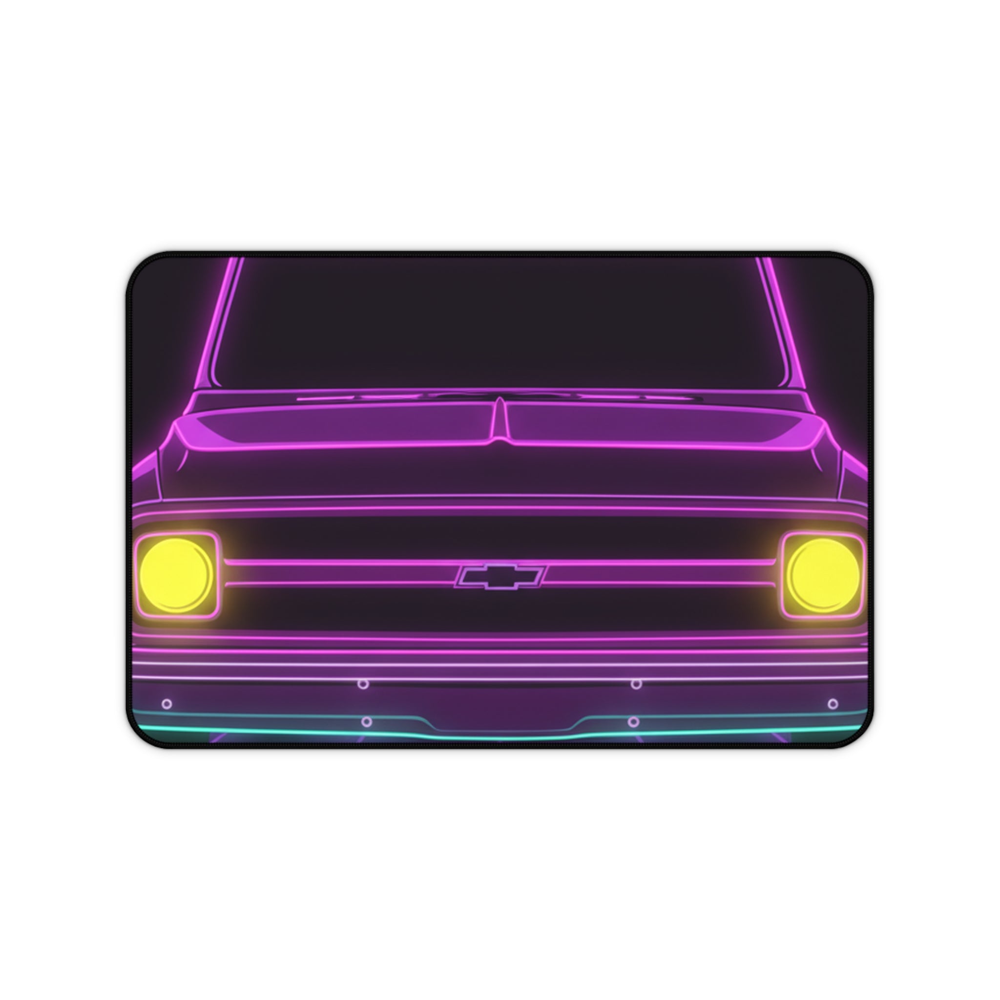 Chevy C10 Pickup (1967-72) Pro-Touring Neon Synthwave Desk Mat