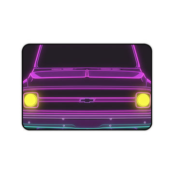 Chevy C10 Pickup (1967-72) Pro-Touring Neon Synthwave Desk Mat