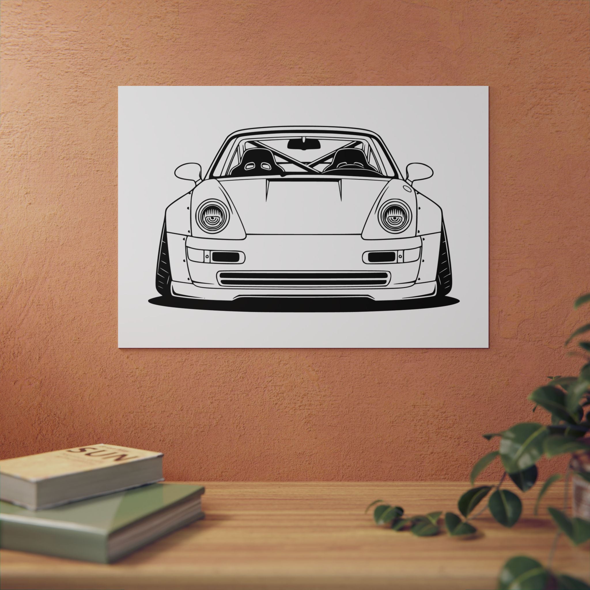 Porsche 964 Turbo Metal Wall Sign