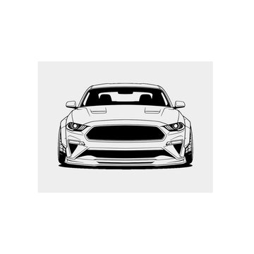 Ford Mustang GT (S650) Metal Wall Sign