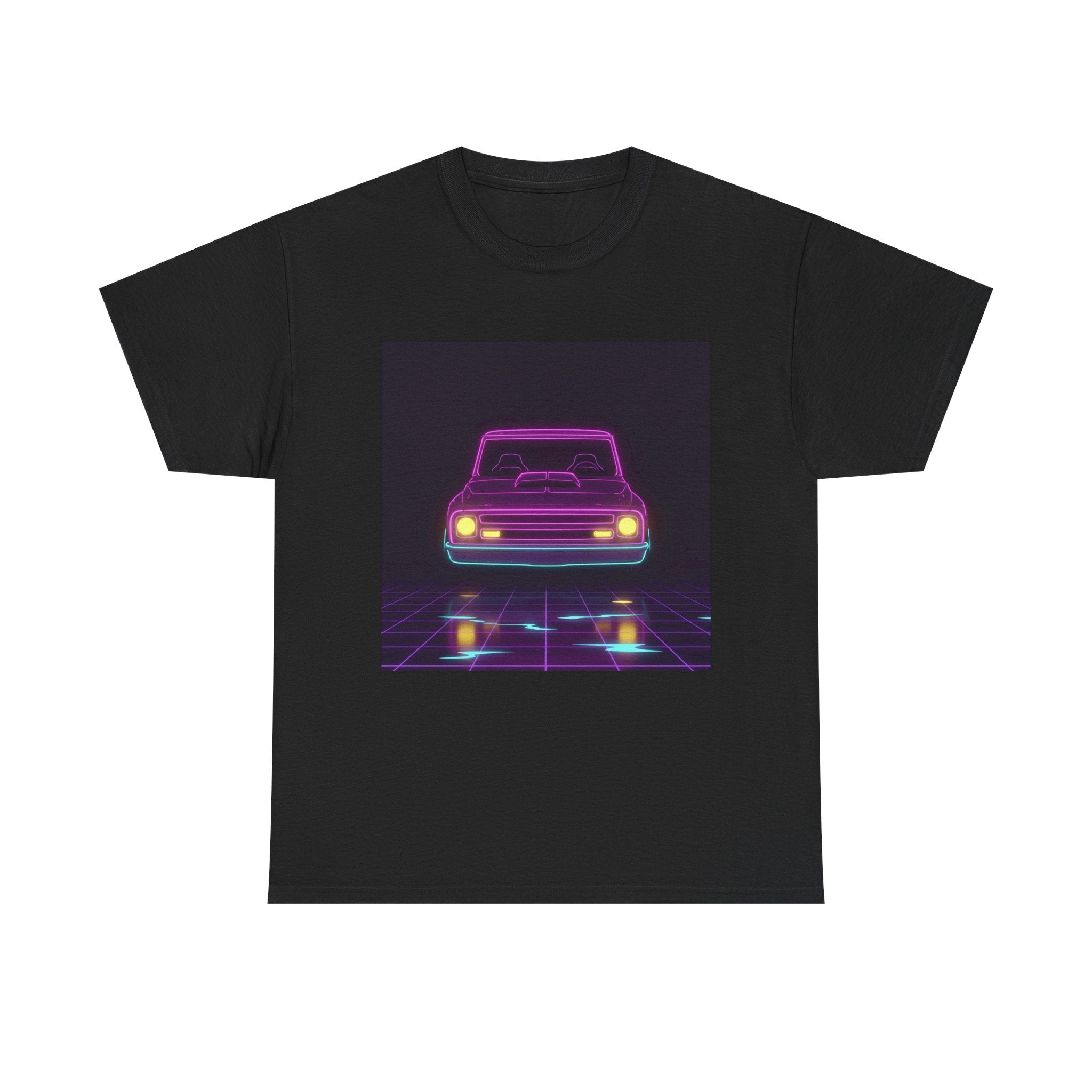 Chevy C10 Pickup (1967-72) Neon Synthwave Unisex Tee