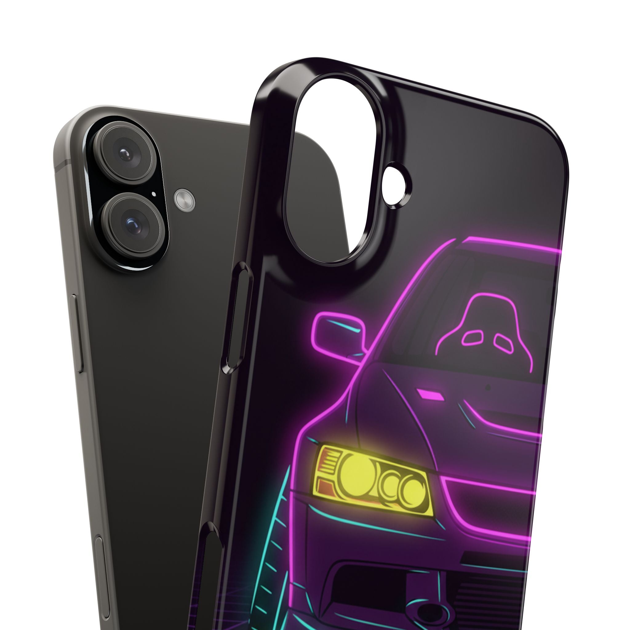 Mitsubishi Evo IX (2005-07) Neon Synthwave Phone Case