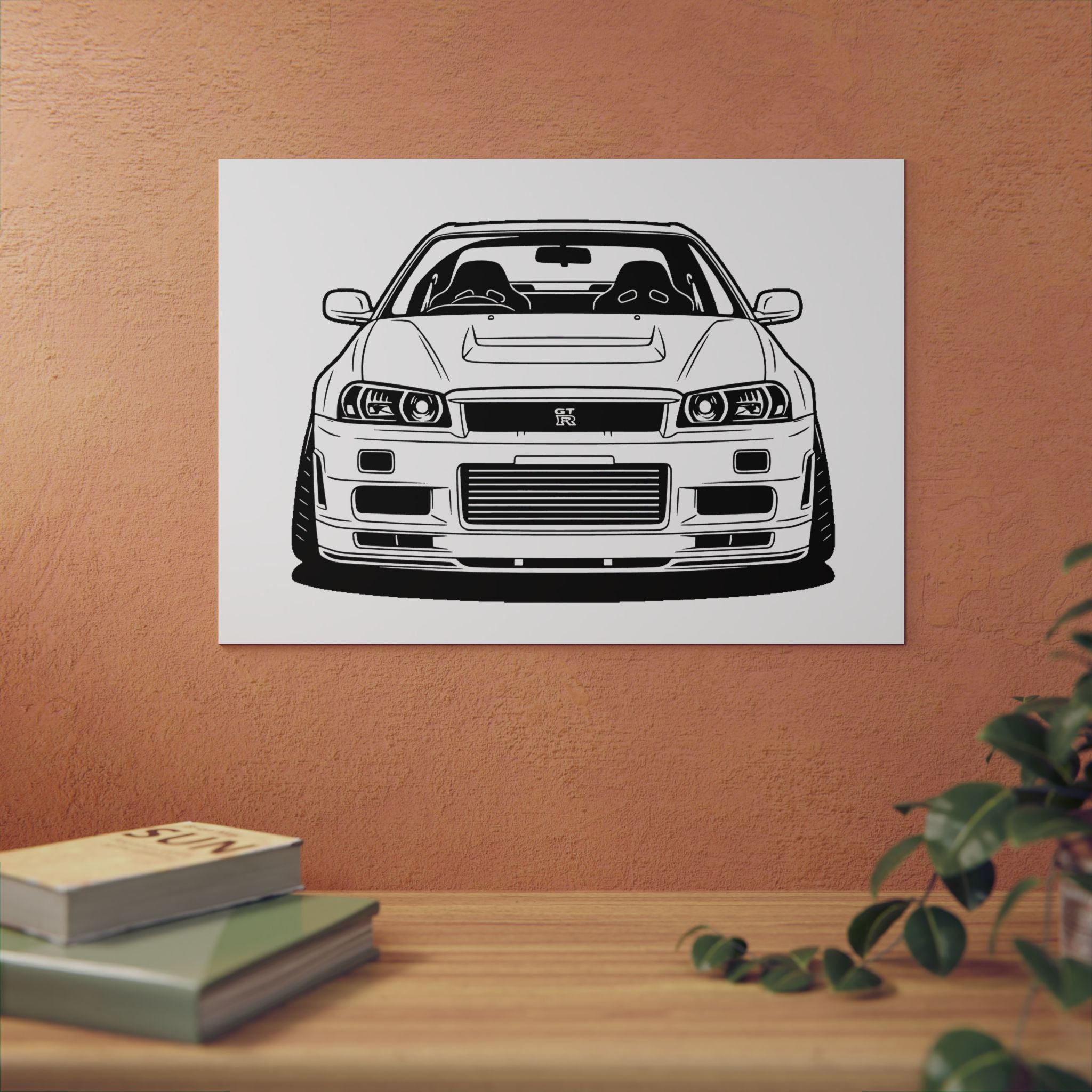 Nissan GT-R Metal Wall Sign