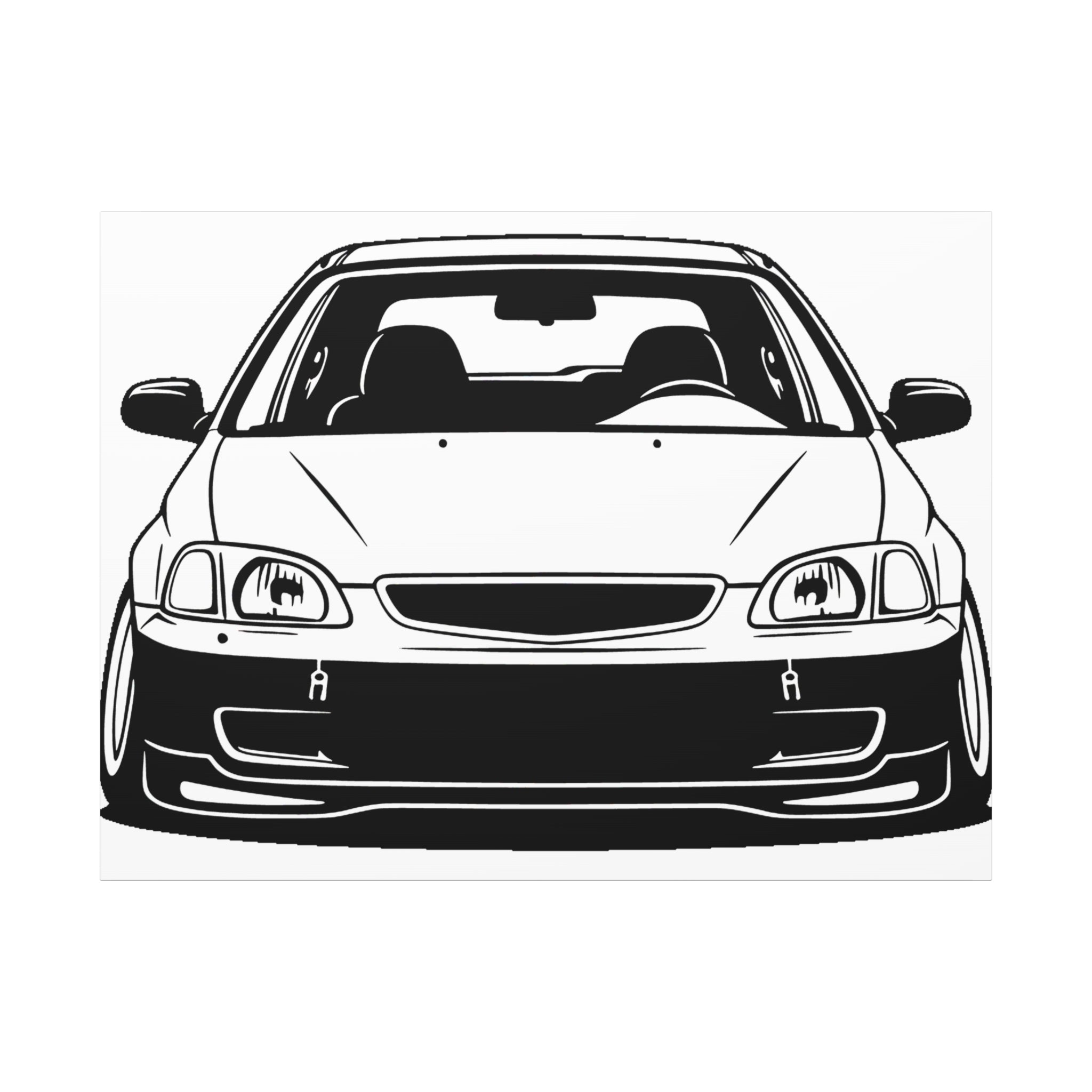 Honda Civic EK Hatch Canvas Wall Art
