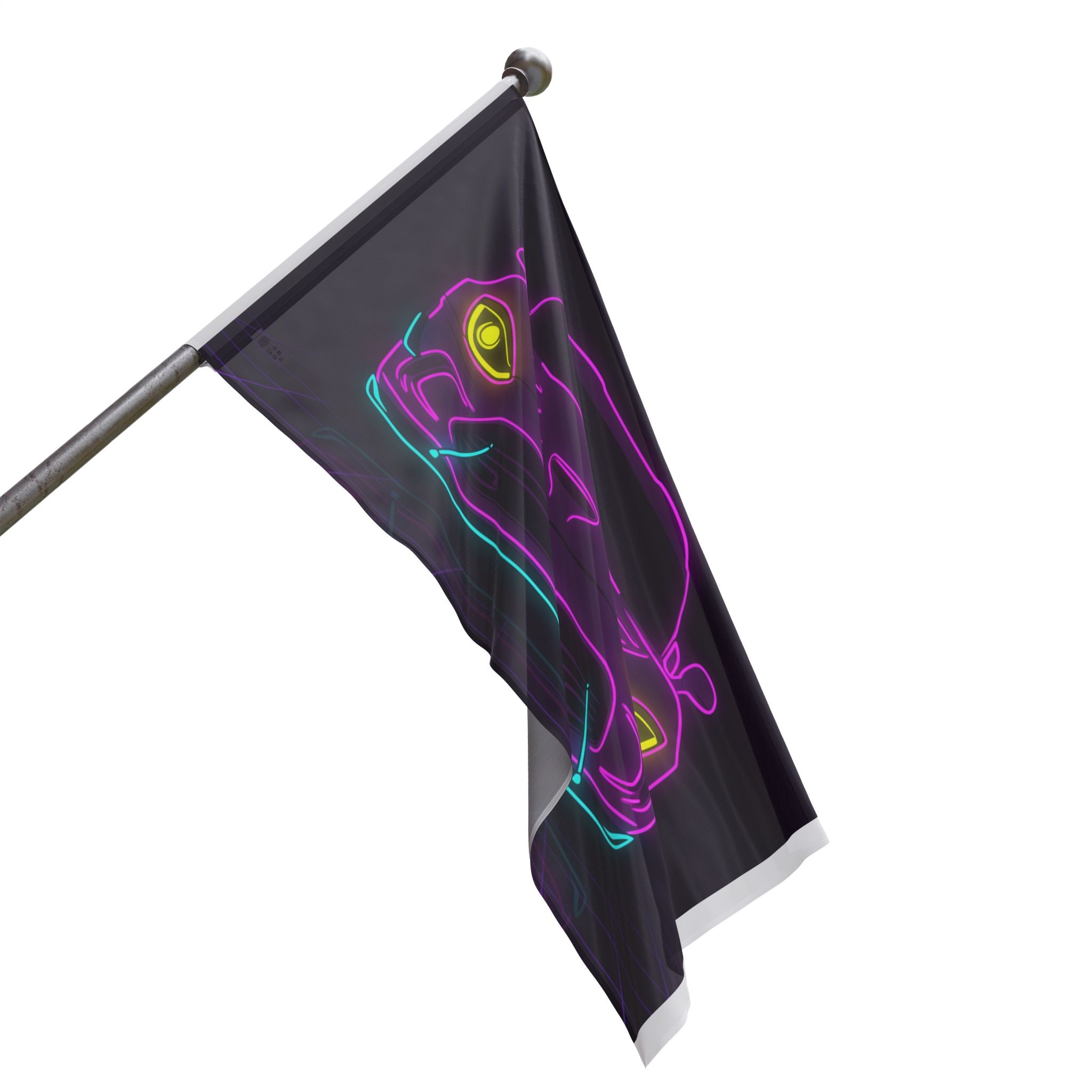 Dodge Viper (1992-17) Neon Synthwave Garage Flag