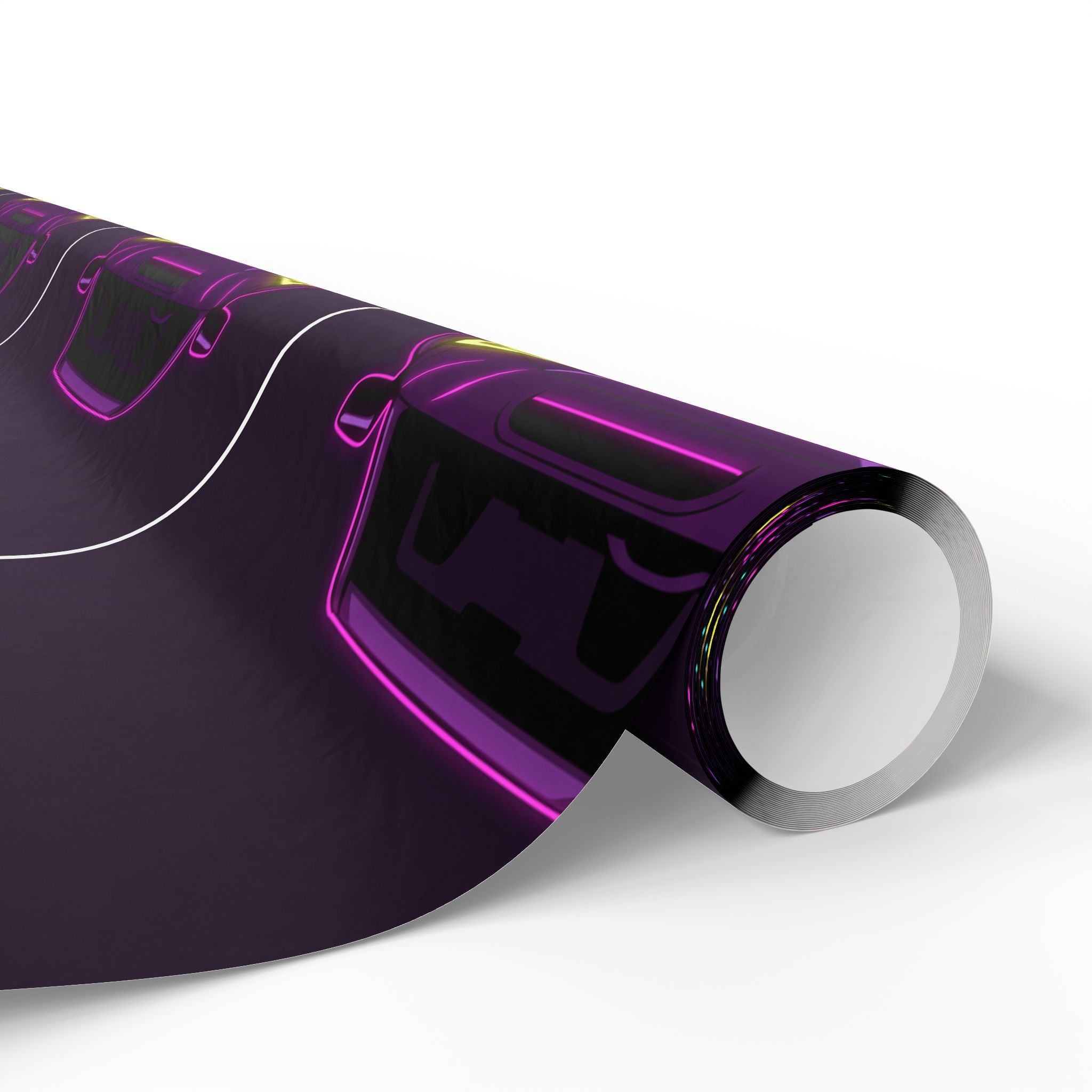 Subaru WRX STI Neon Synthwave Gift Wrapping Paper