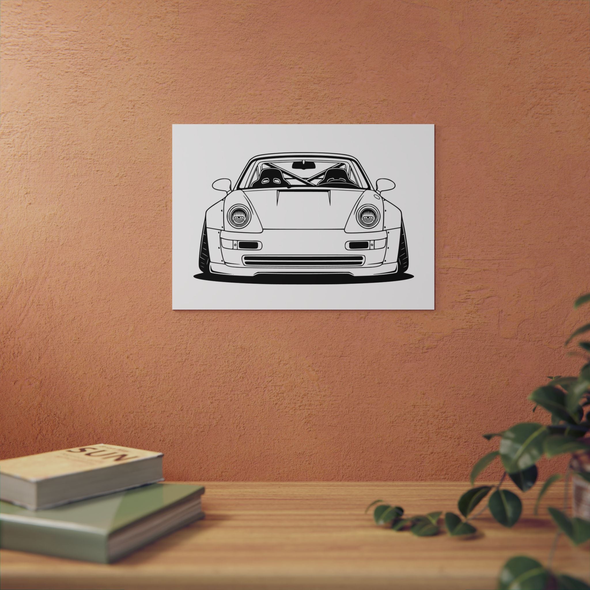 Porsche 964 Turbo Metal Wall Sign